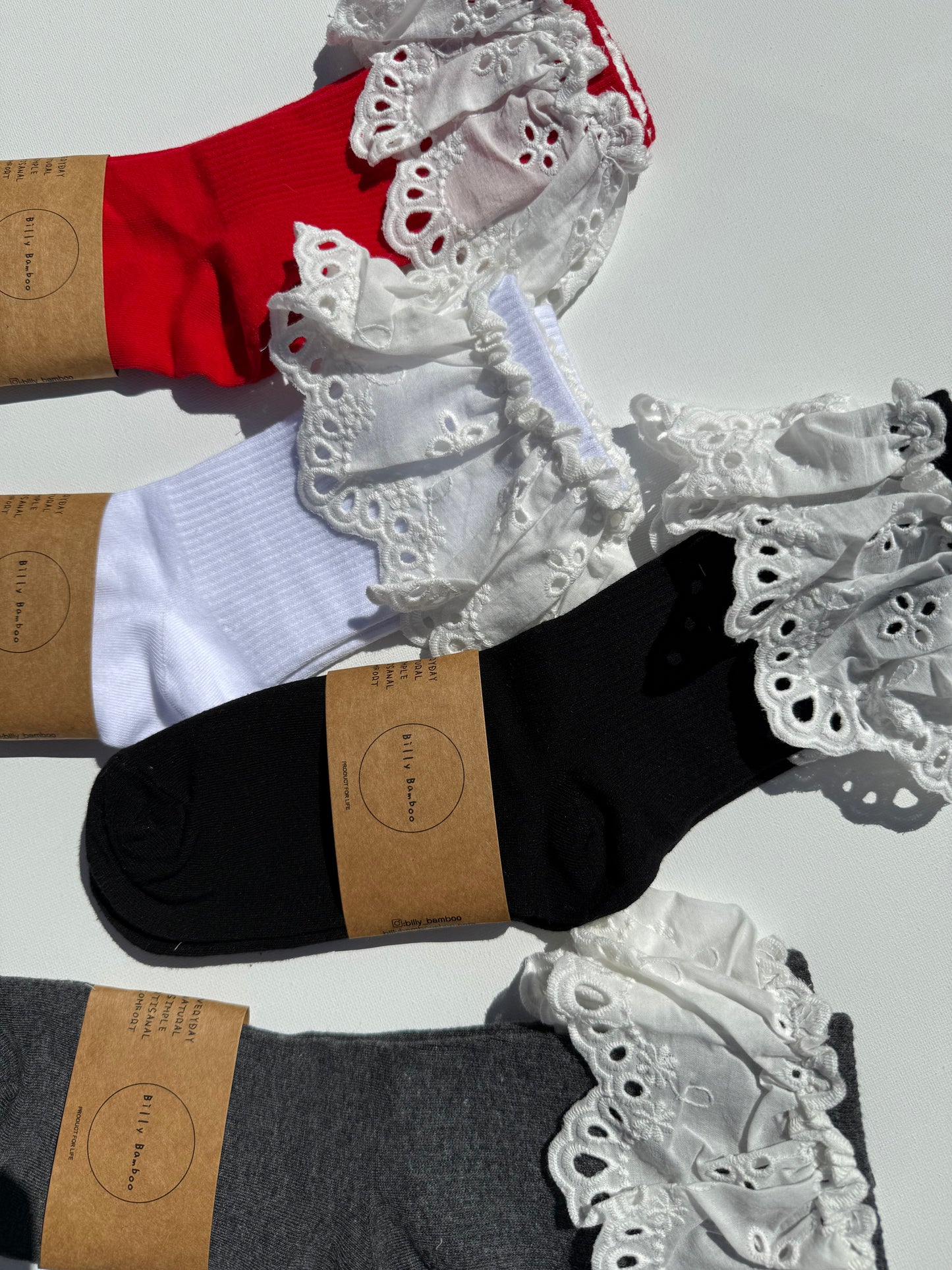 COTSWOLD MEADOW LACE SOCKS - neutral