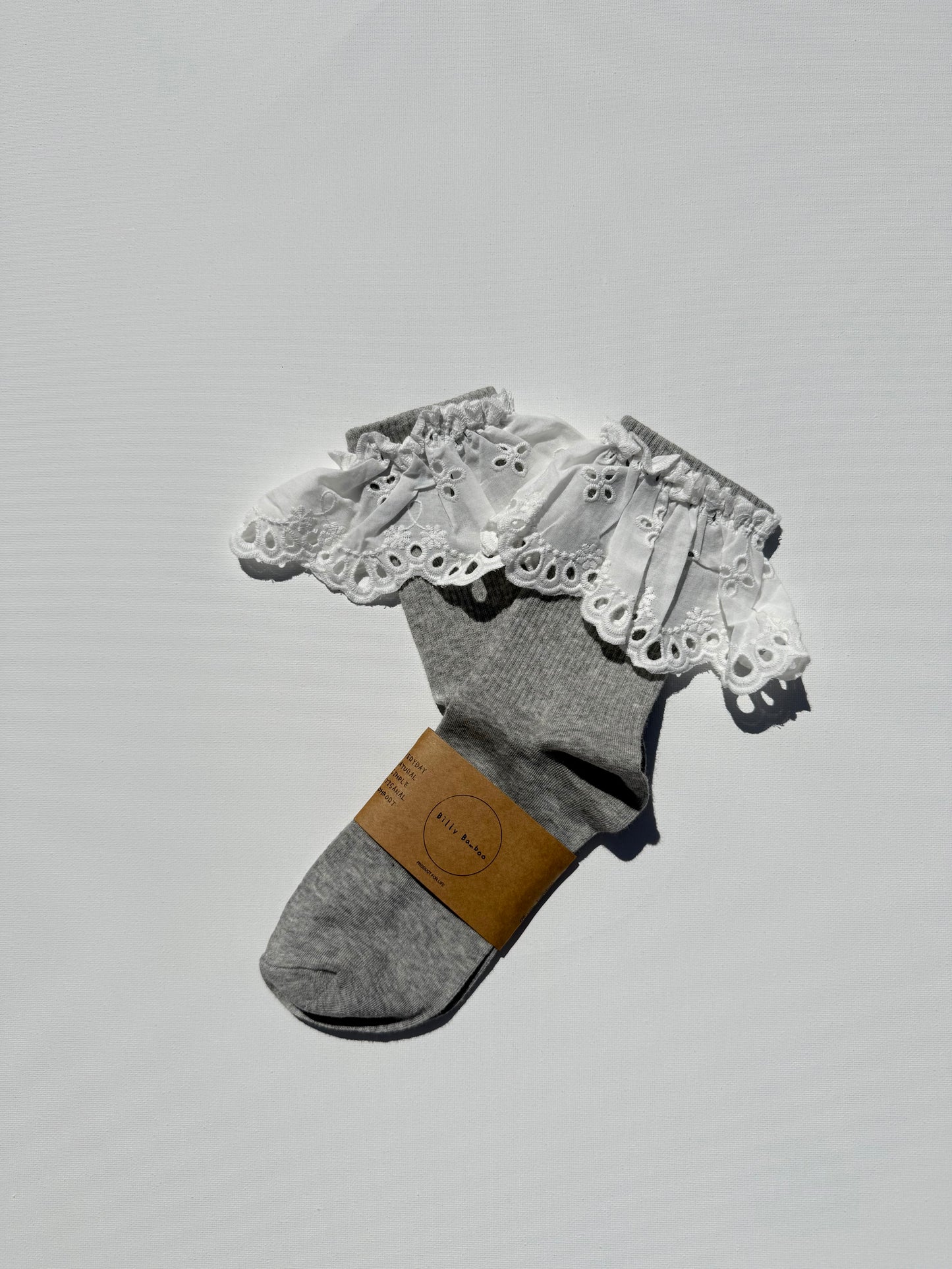 COTSWOLD MEADOW LACE SOCKS - neutral