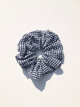 Load image into Gallery viewer, MINI GINGHAM SEERSUCKER SCRUNCHIES - neutral