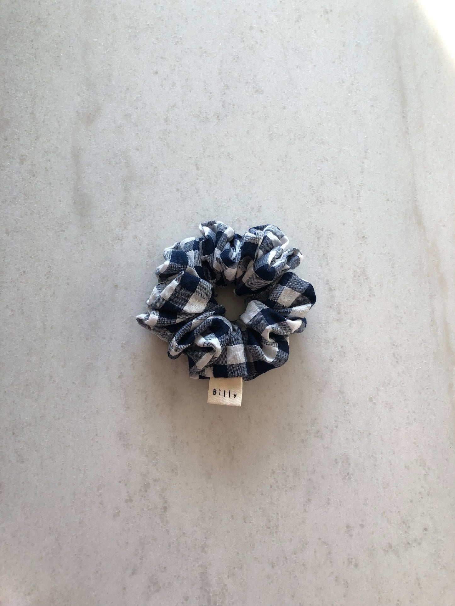 GINGHAM SEERSUCKER SCRUNCHIES  - neutral