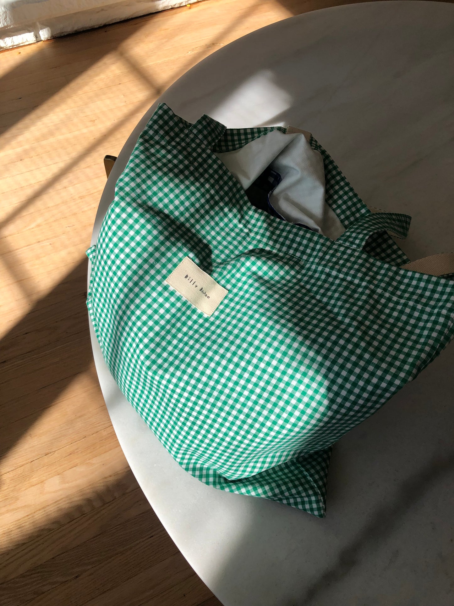 GINGHAM TOTE BAG