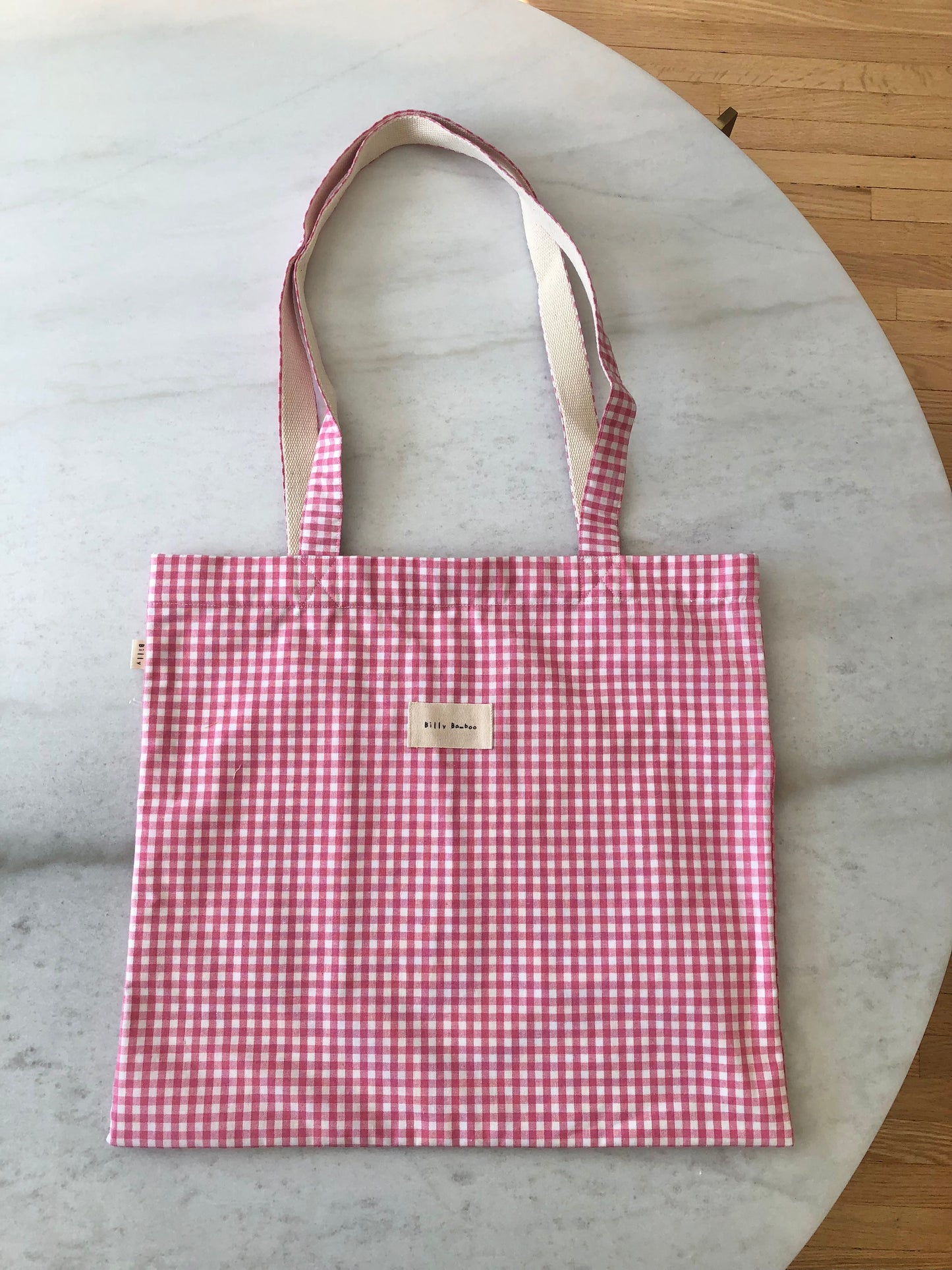 GINGHAM TOTE BAG