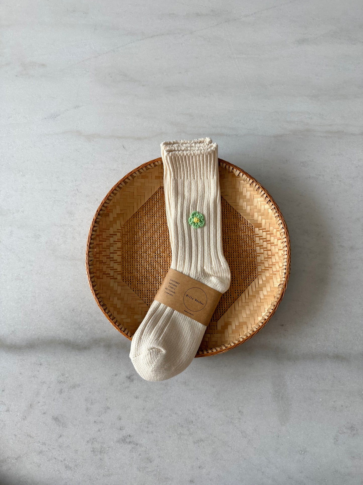 CROCHET HAPPY FLOWER SOCKS