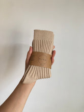 Load image into Gallery viewer, RIBBED COTTON HIGH SOCKS - neutral