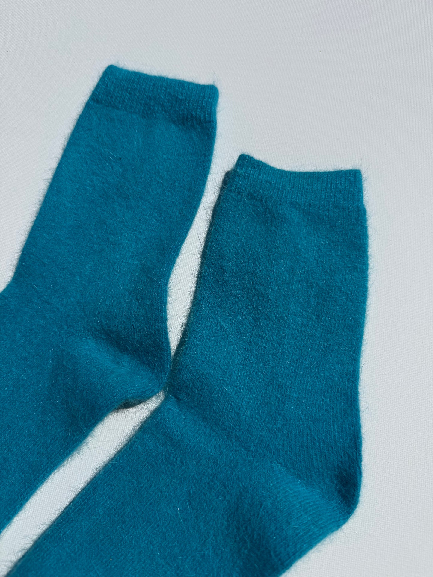 FLUFFY ANGORA SOCKS