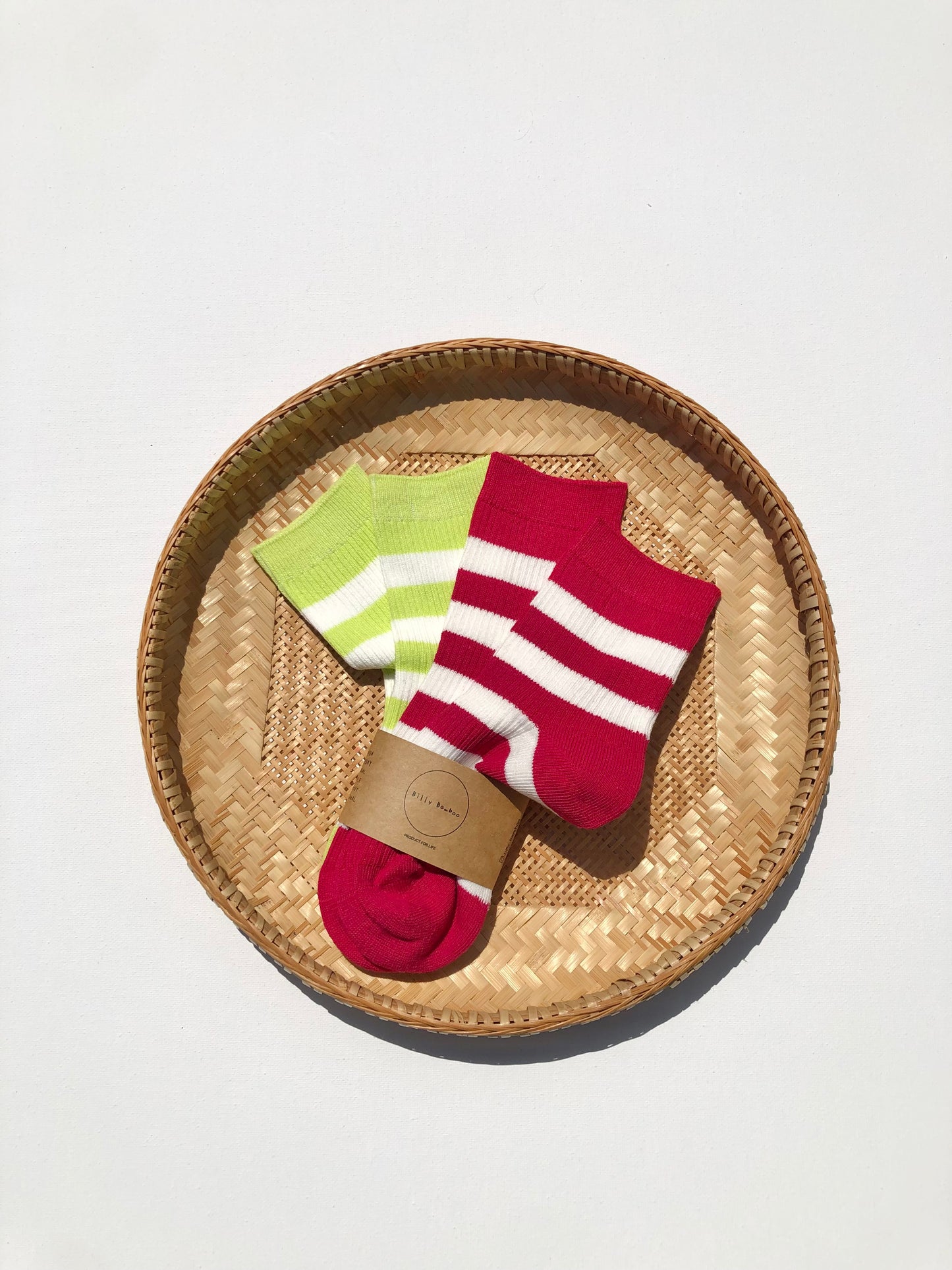 KIDS POP STRIPE SOCKS: PACK OF 2