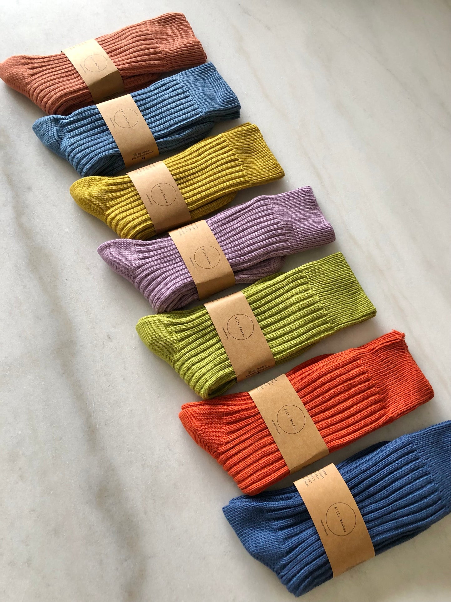 RIBBED COTTON HIGH SOCKS