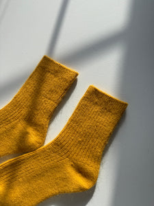 ANGORA WOOL SOCKS - crystal bright