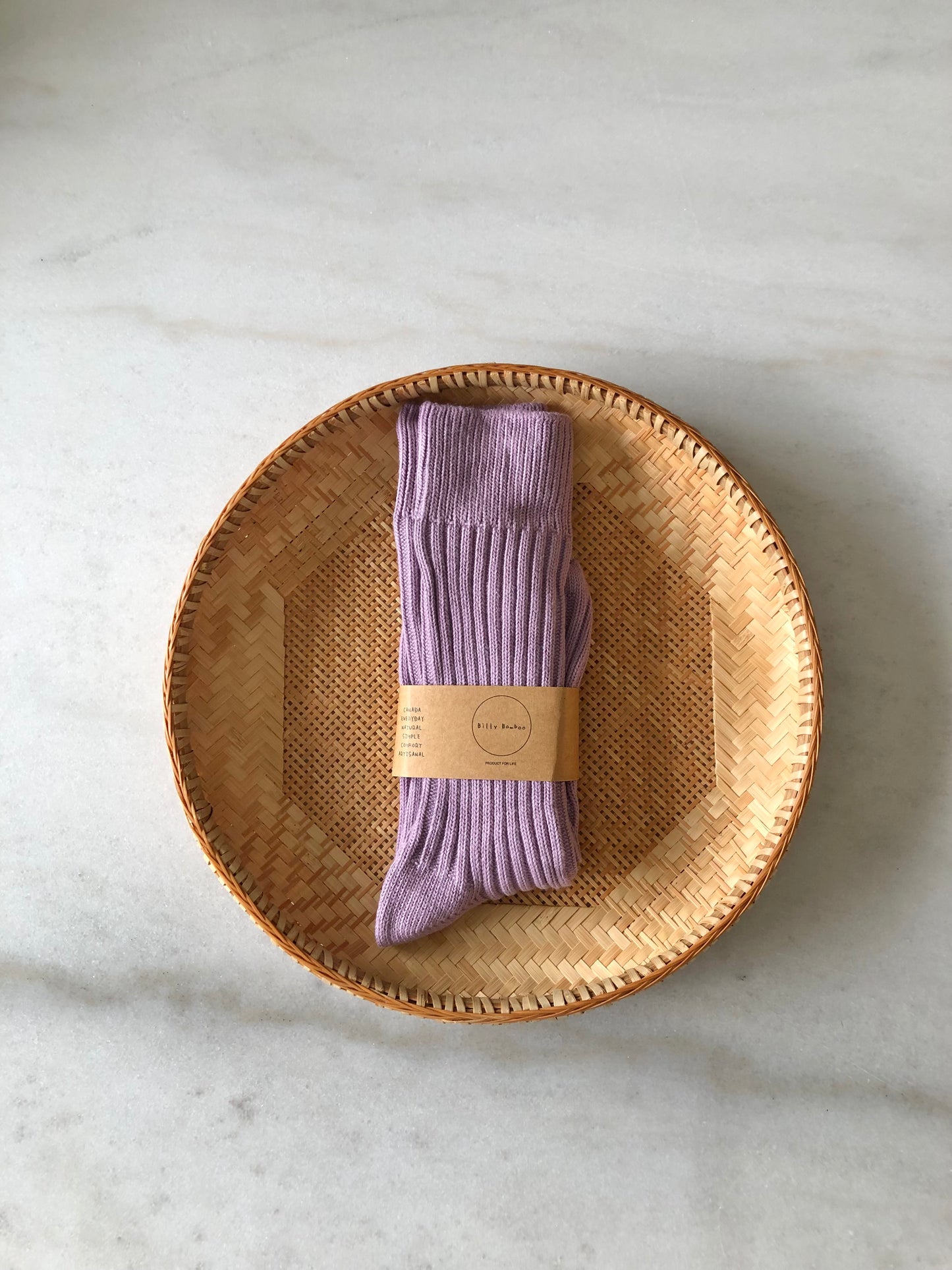 RIBBED COTTON HIGH SOCKS