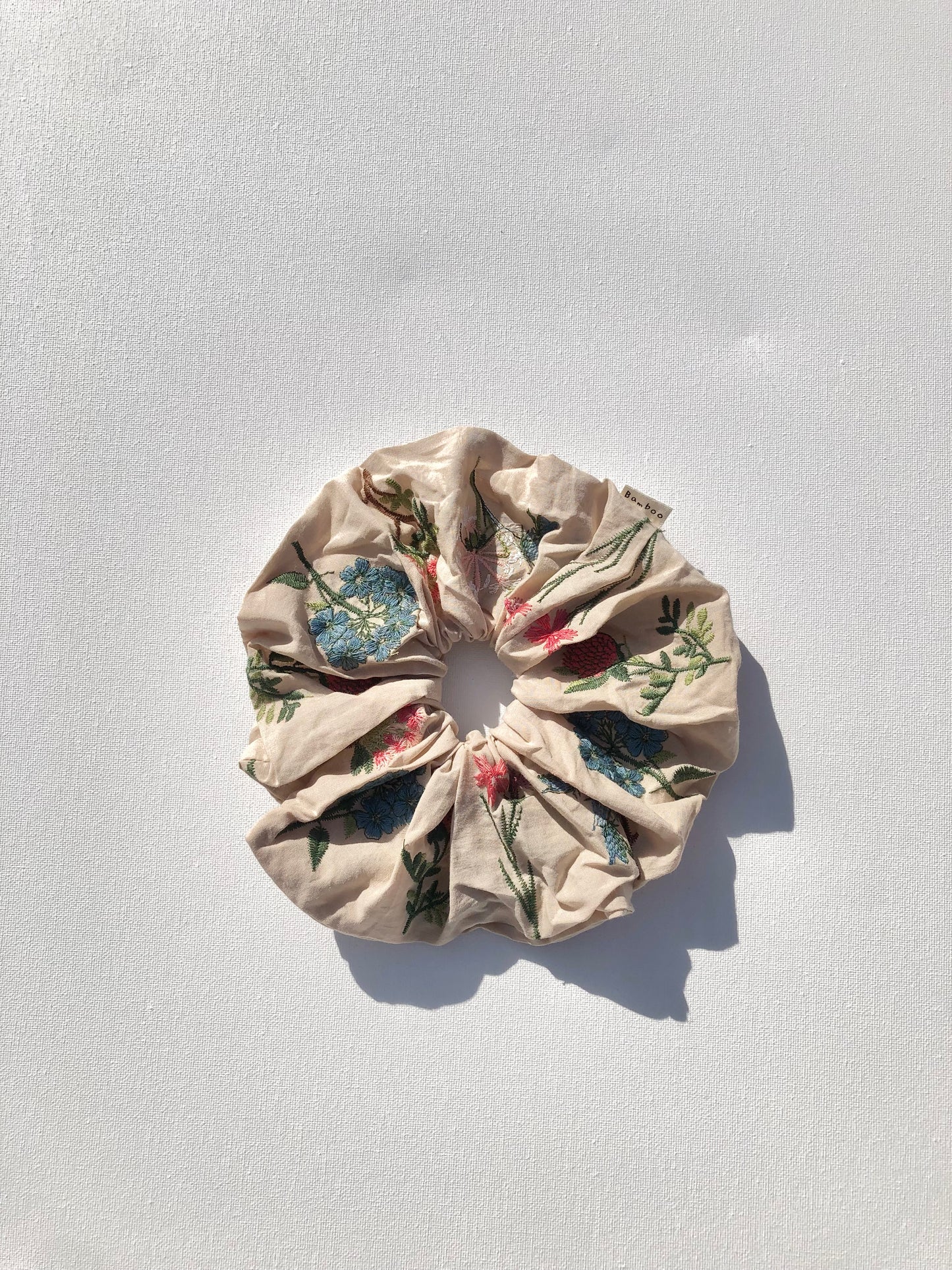 EMBROIDERED HERB SCRUNCHIES