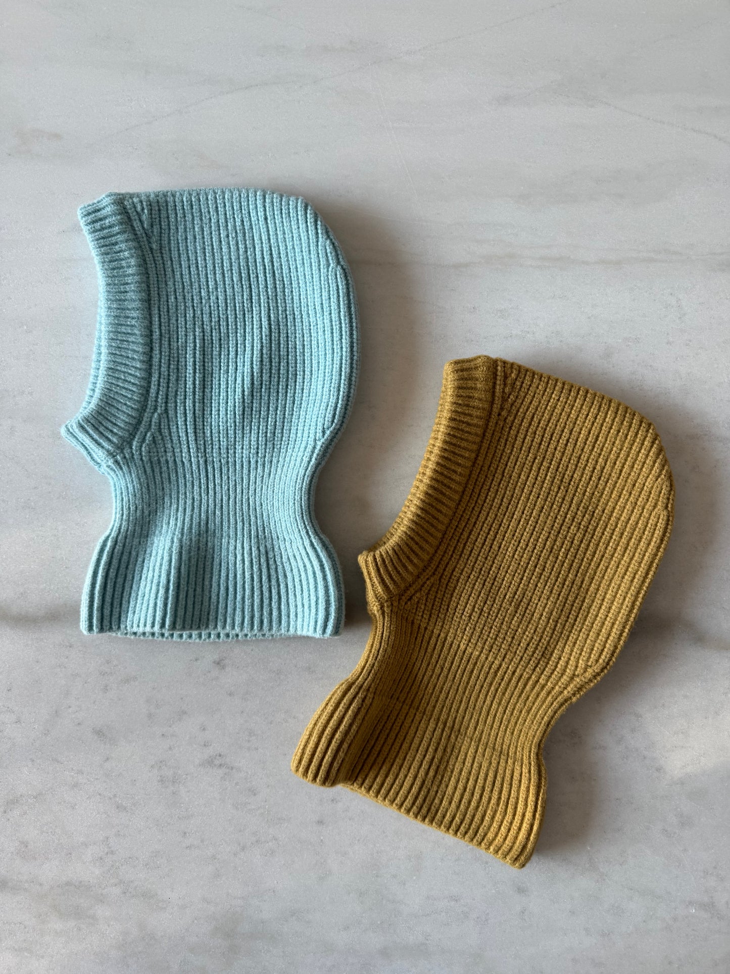 CHUNKY RIB FUZZY WOOL BALACLAVA