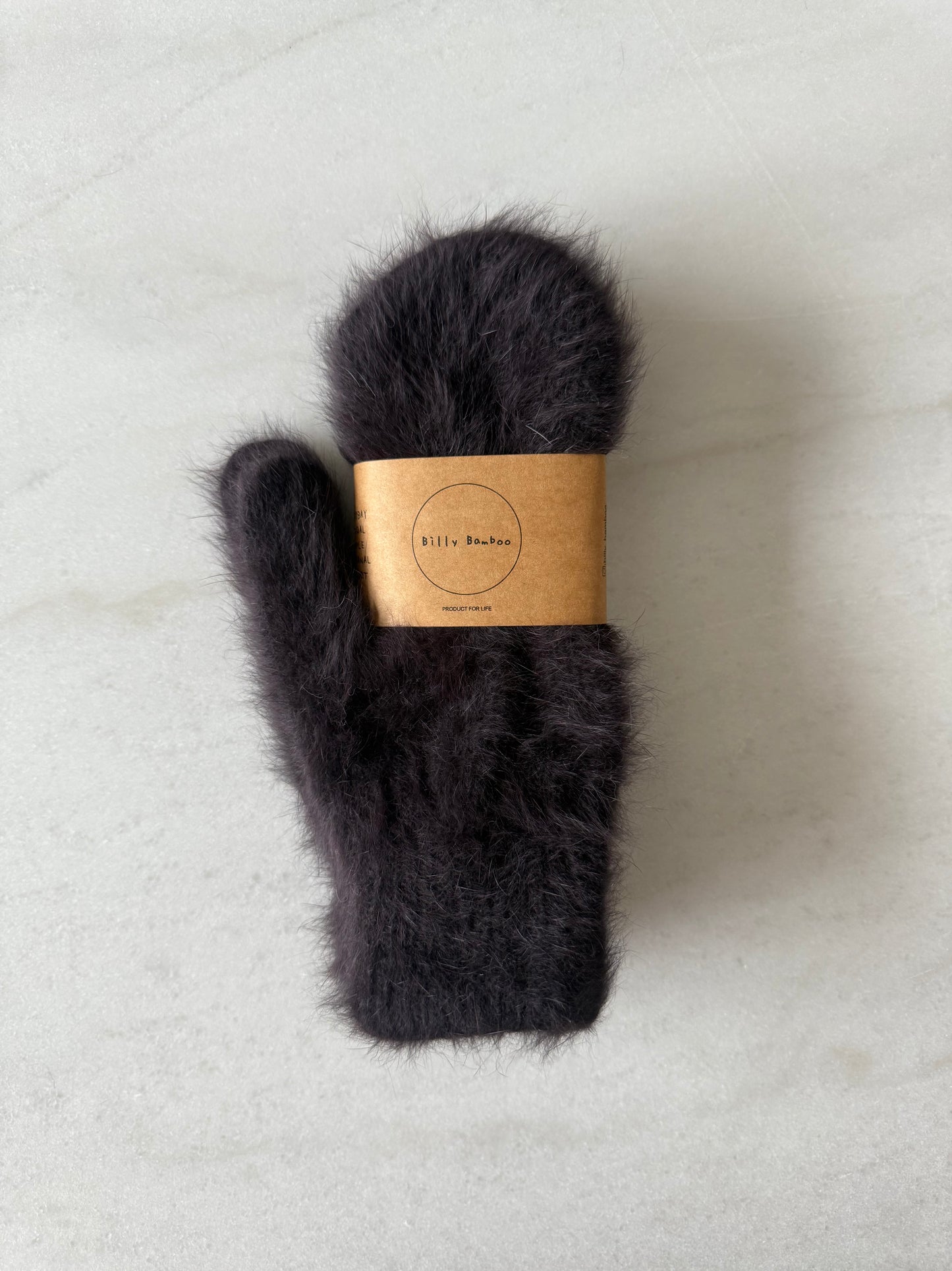 FLUFFY ANGORA MITTENS