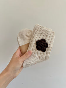 CROCHET COOKIE FLOWERS SOCKS