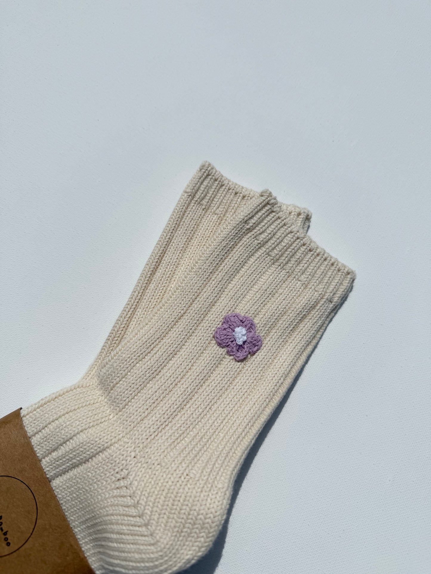 CROCHET HAPPY FLOWER SOCKS