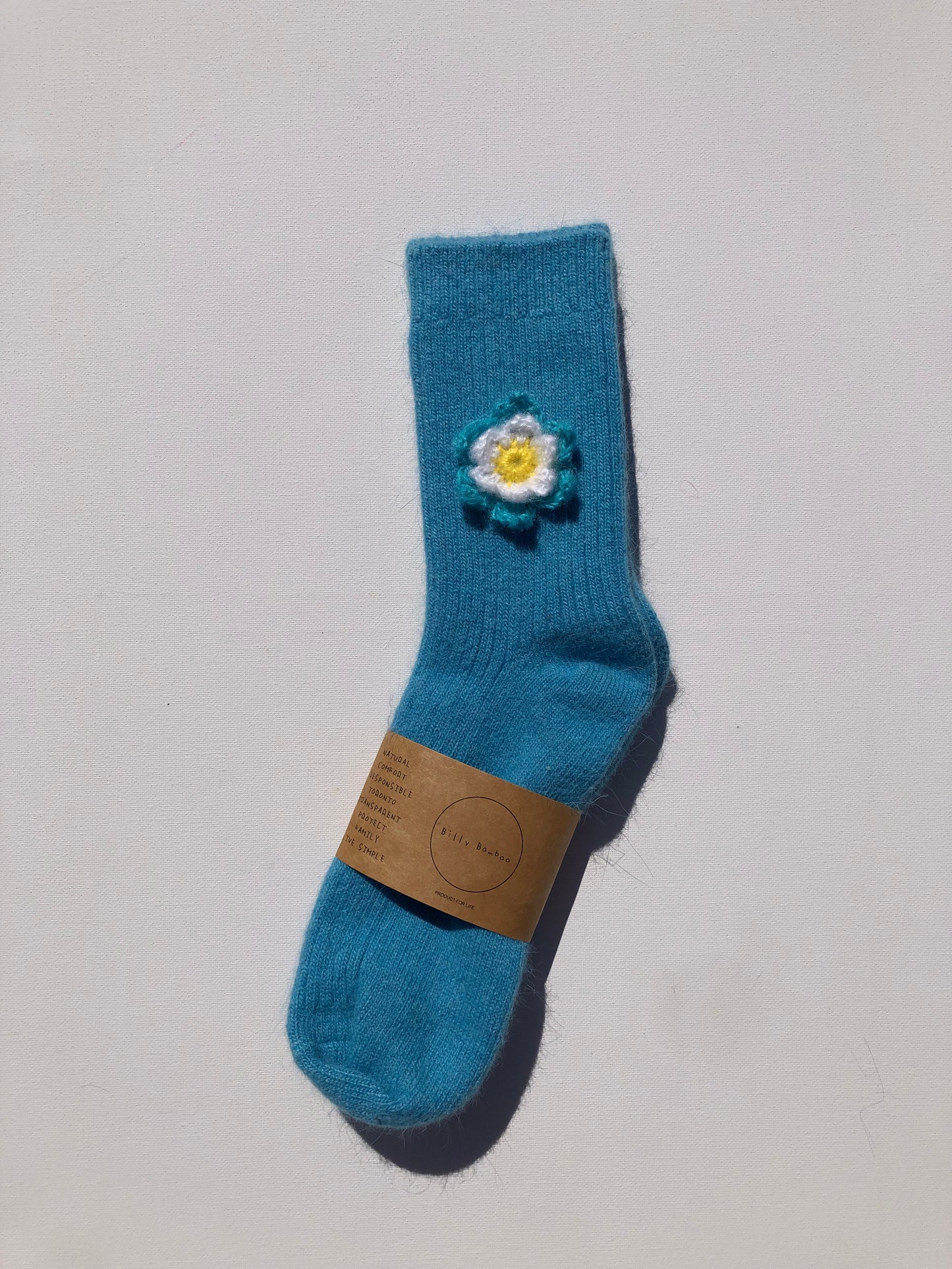 CROCHET DAFFODIL WOOL SOCKS