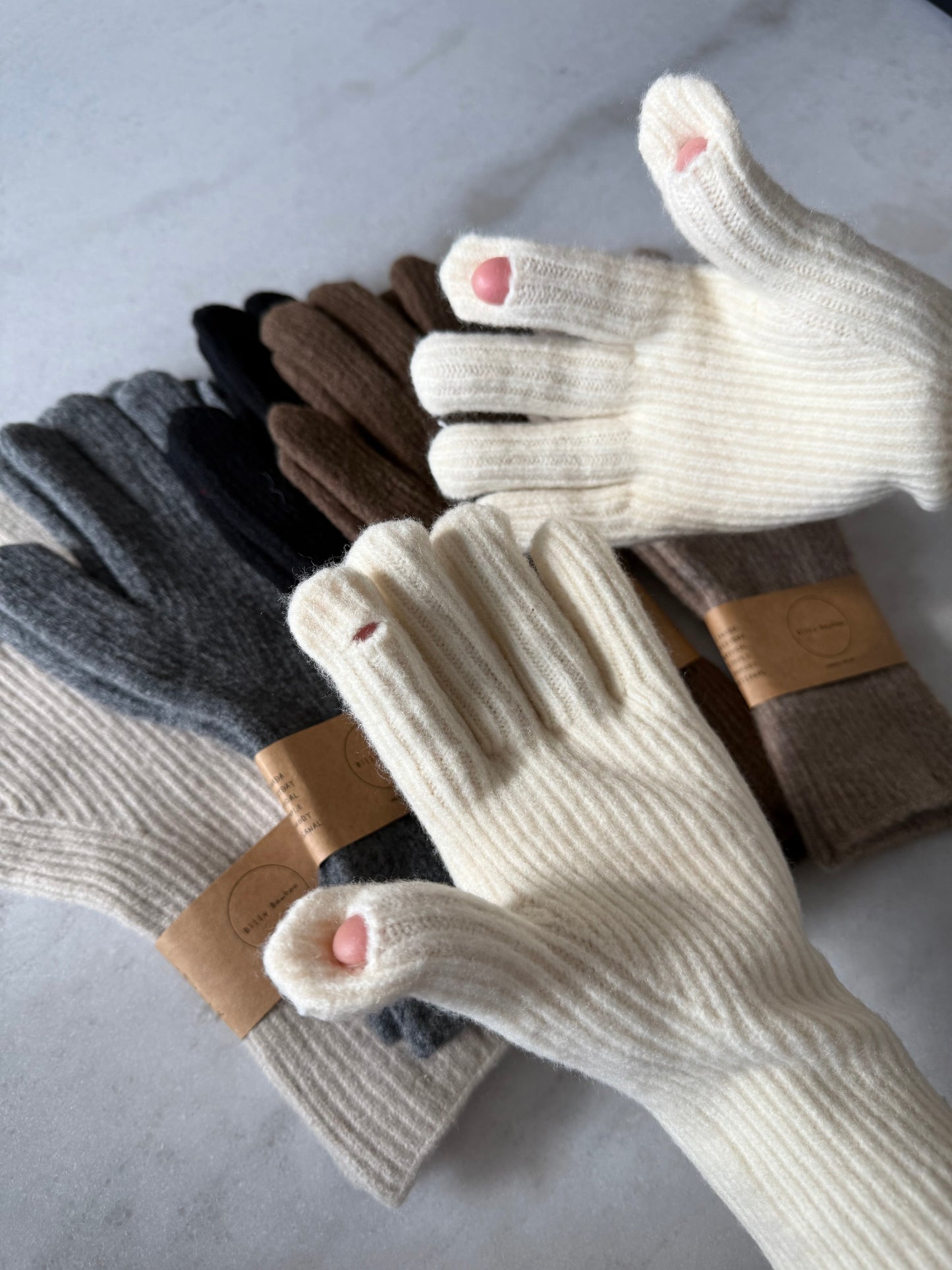 FUZZY WOOL TOUCH SCREEN GLOVES