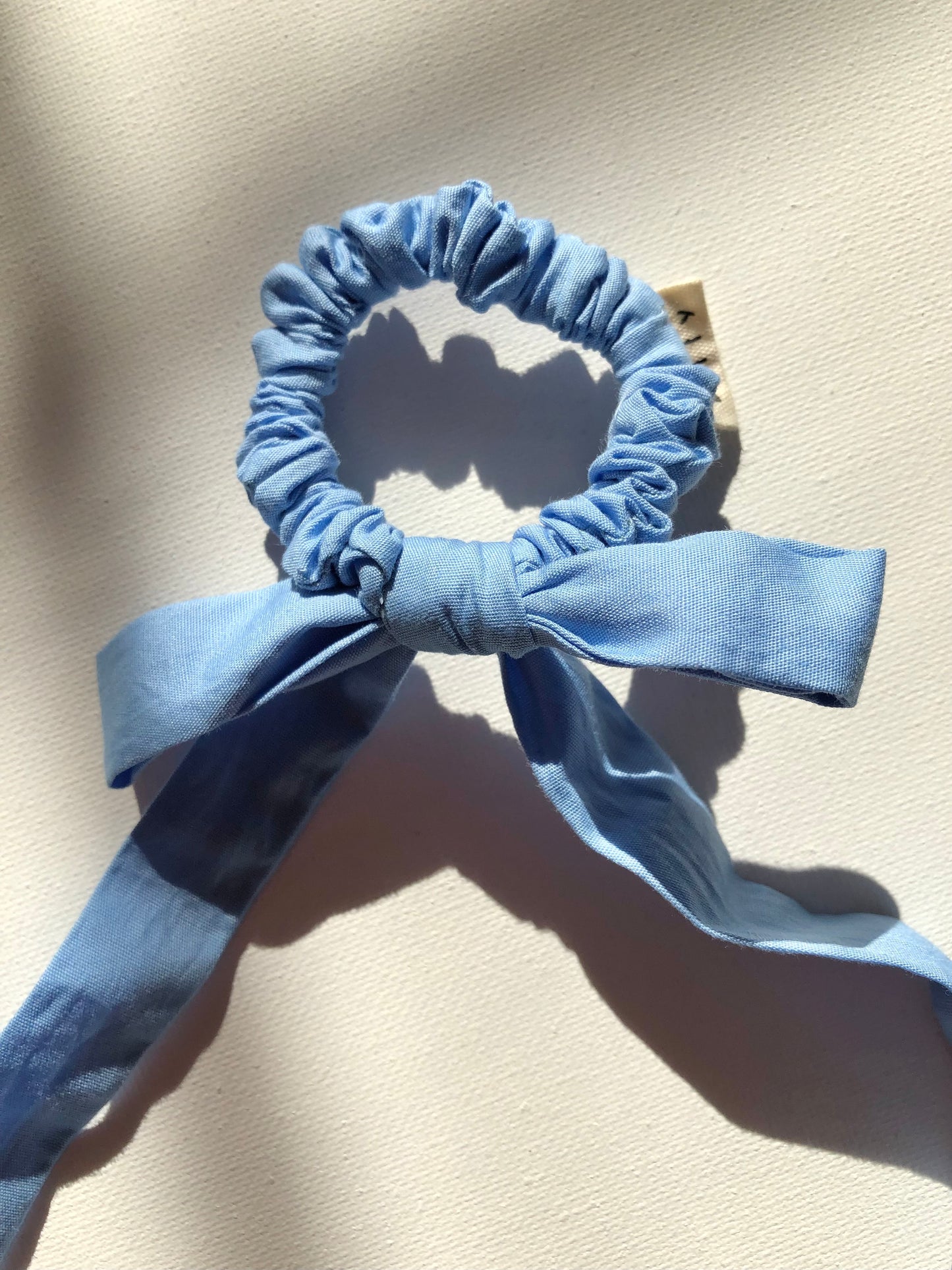 COTTON POPLIN MINI BOW SCRUNCHIES