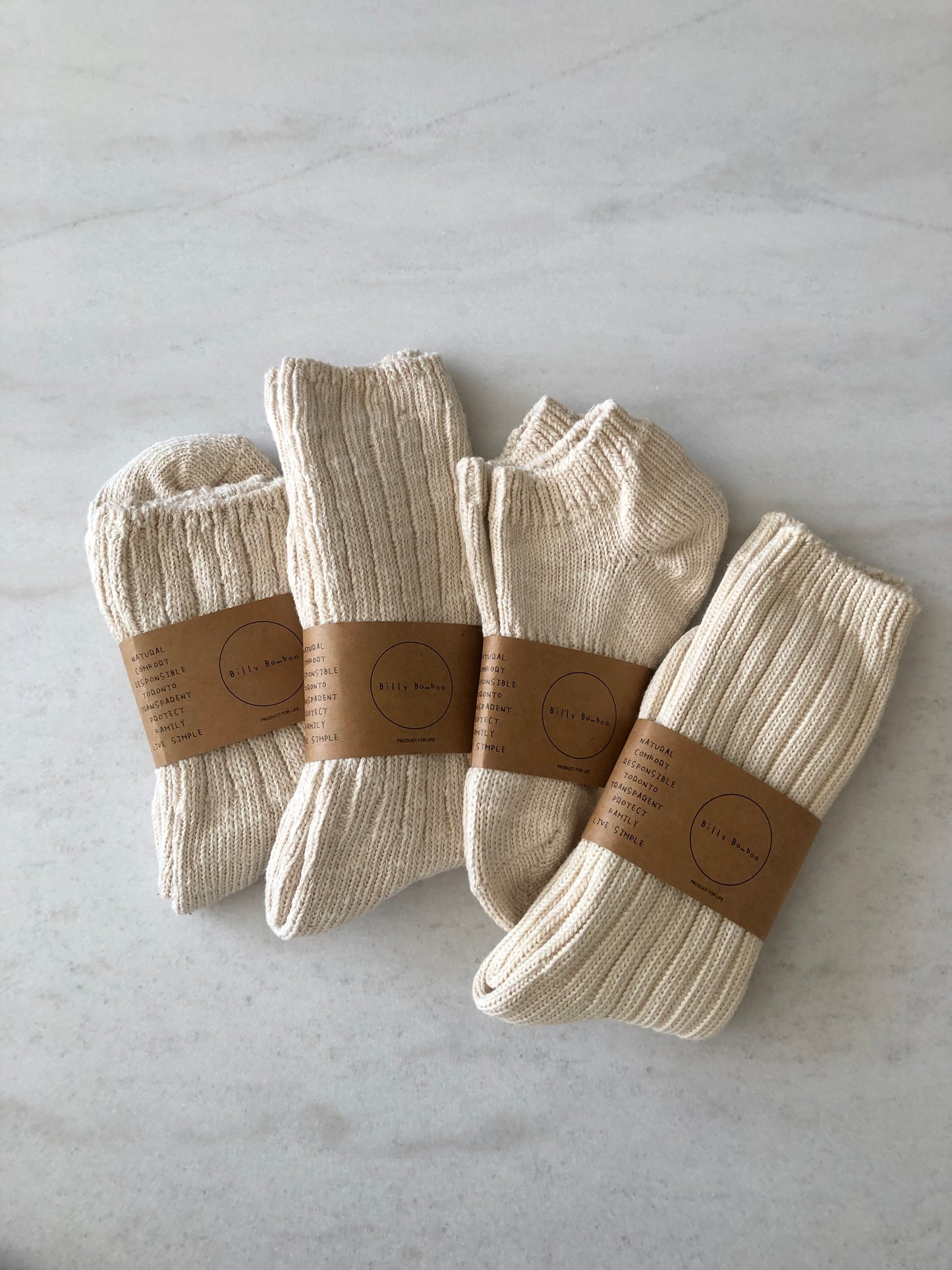 ORGANIC SLUB COTTON SOCKS