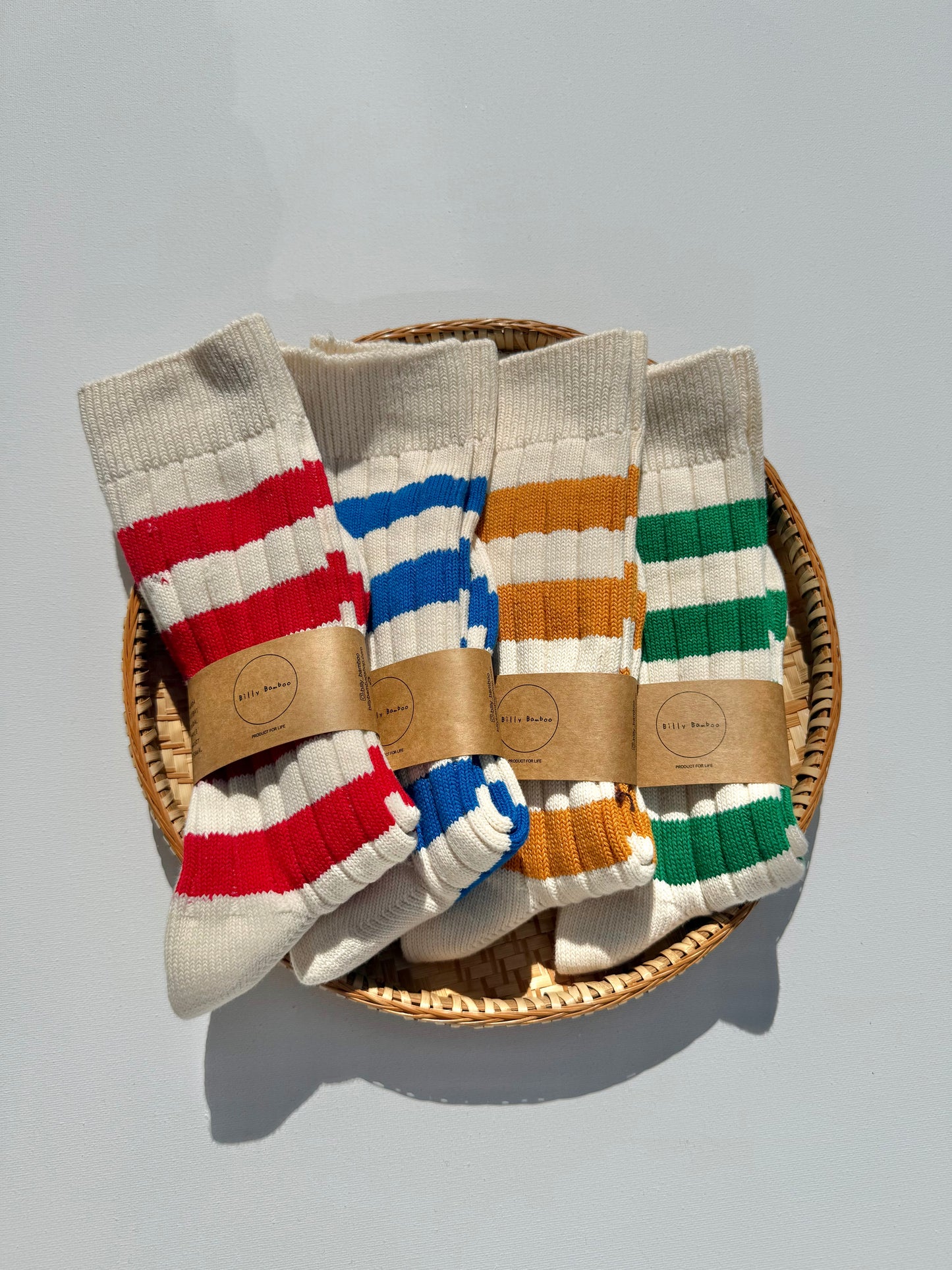 COLOUR STRIPE HIGH SOCKS