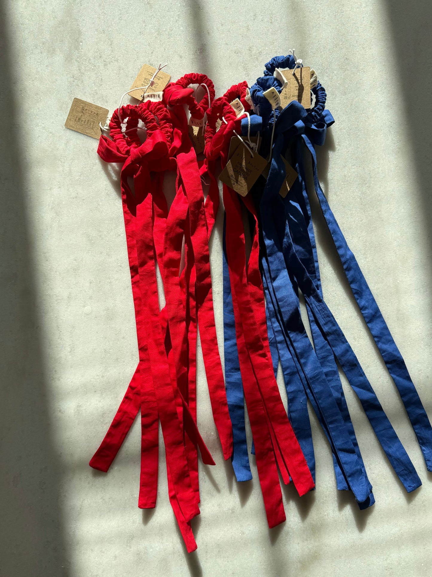 COTTON POPLIN MINI BOW SCRUNCHIES