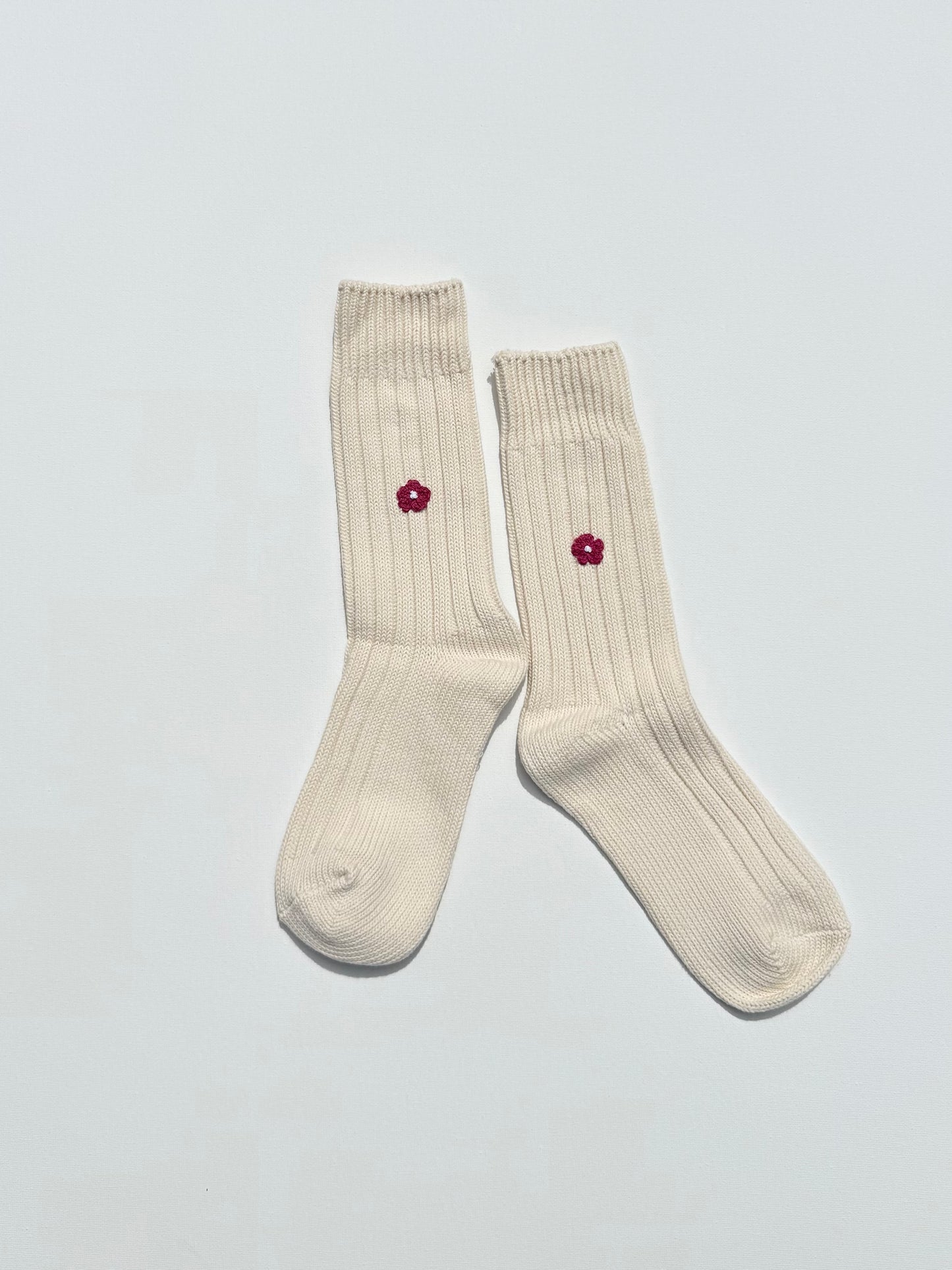 CROCHET MINI FLOWER SOCKS