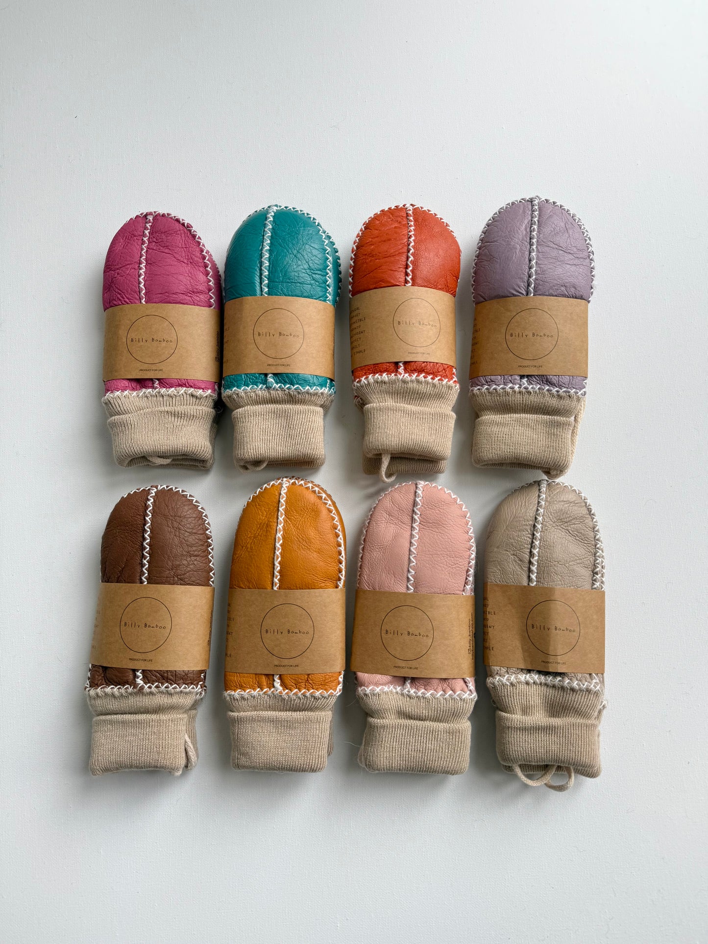 KIDS SHEARLING MITTENS