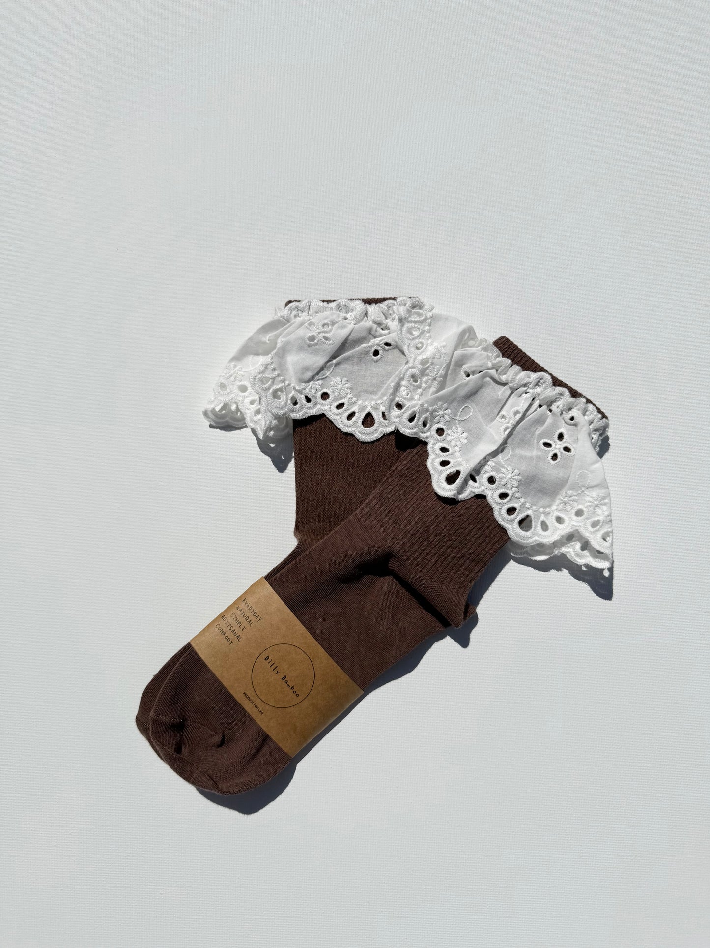 COTSWOLD MEADOW LACE SOCKS - neutral