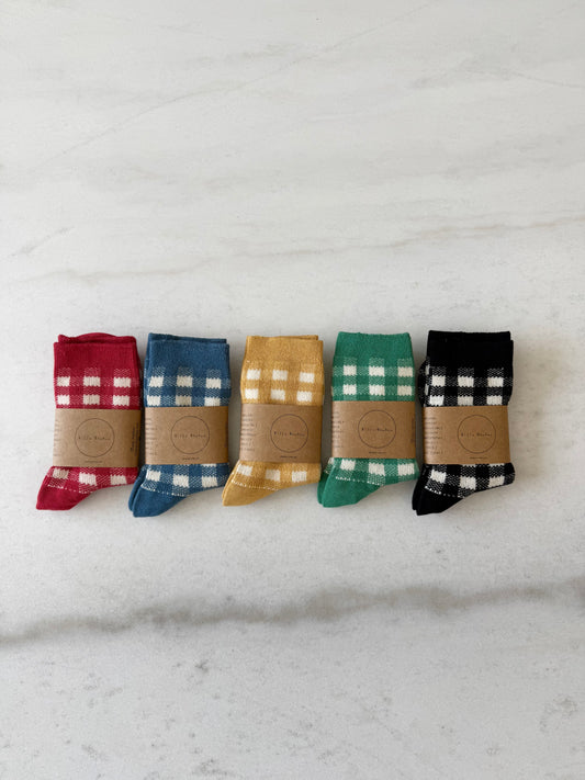 COLOR GINGHAM SOCKS