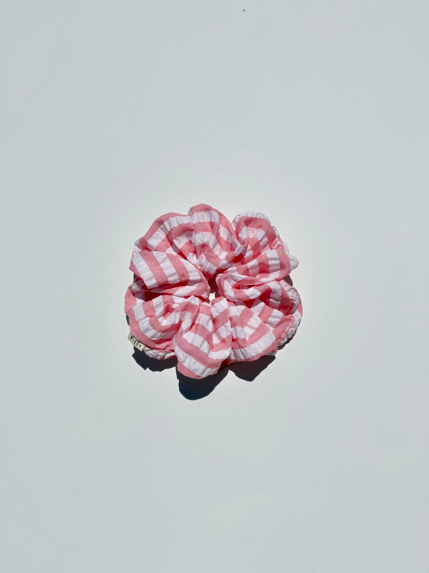 STRIPE SEERSUCKER SCRUNCHIES - bright