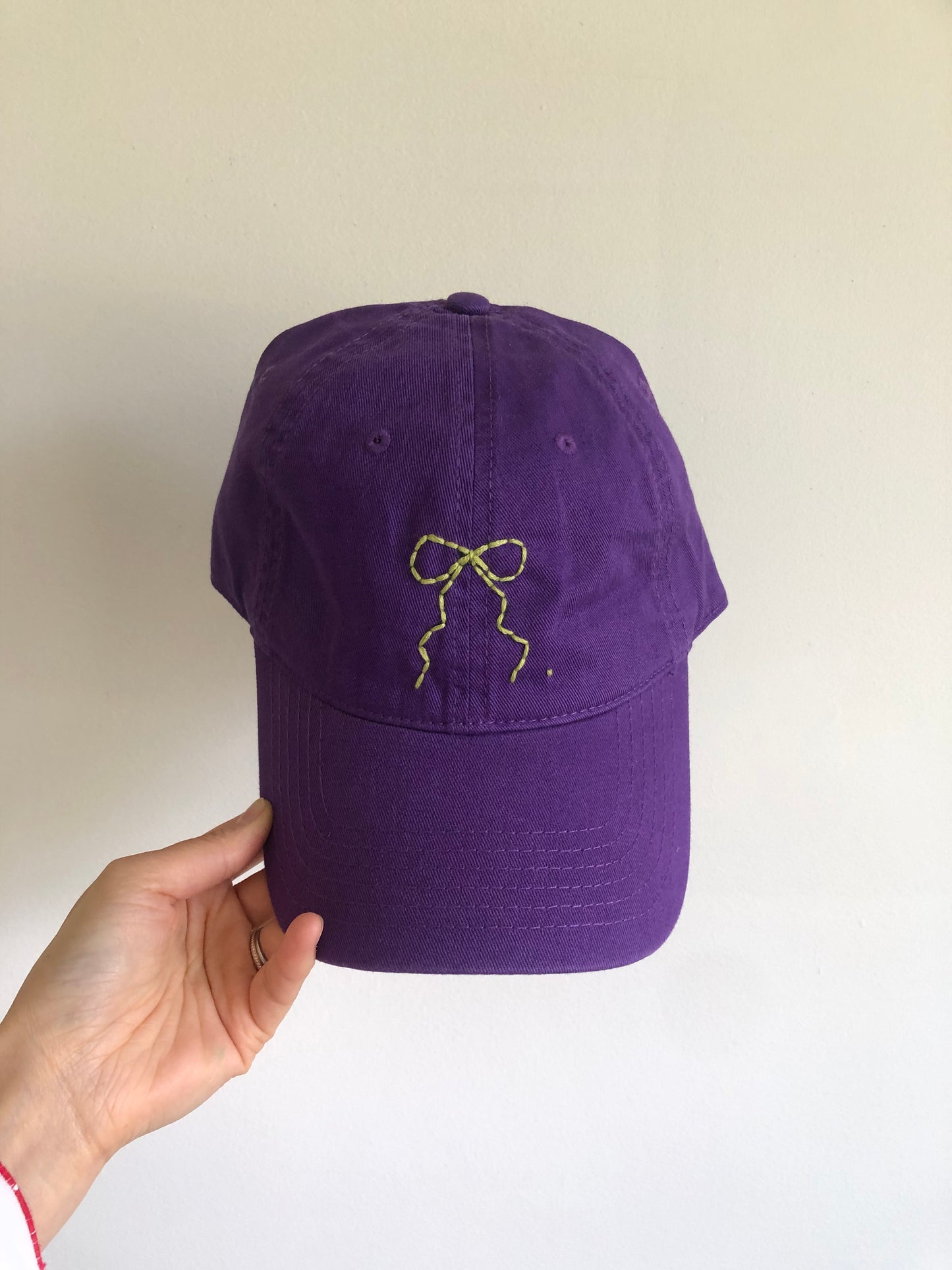 HAND EMBROIDERY BOW CAPS