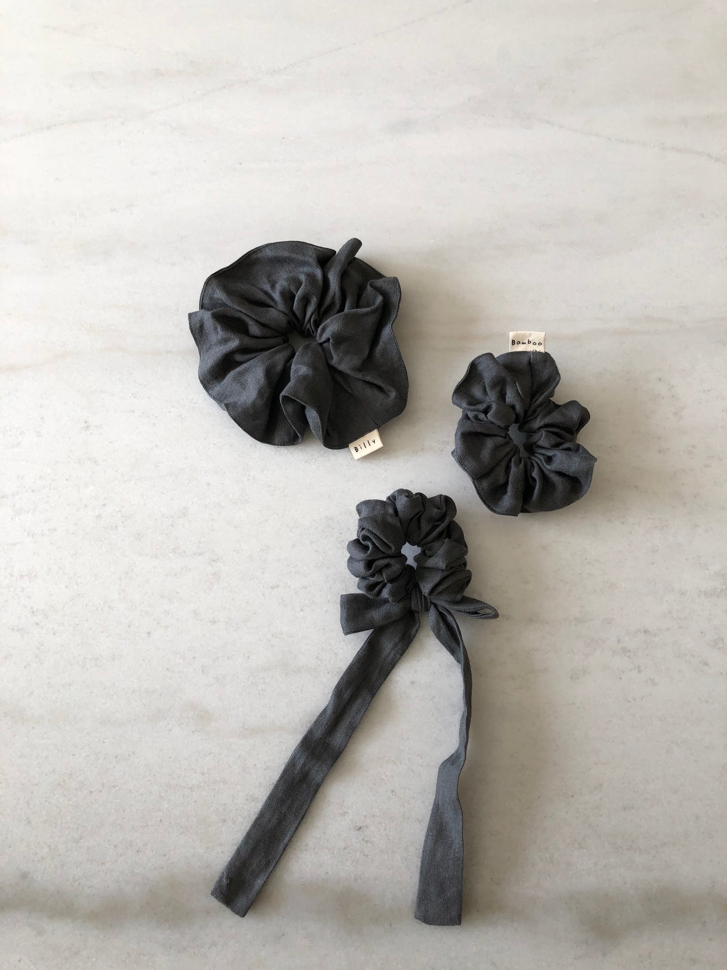 PURE LINEN SCRUNCHIES - neutral