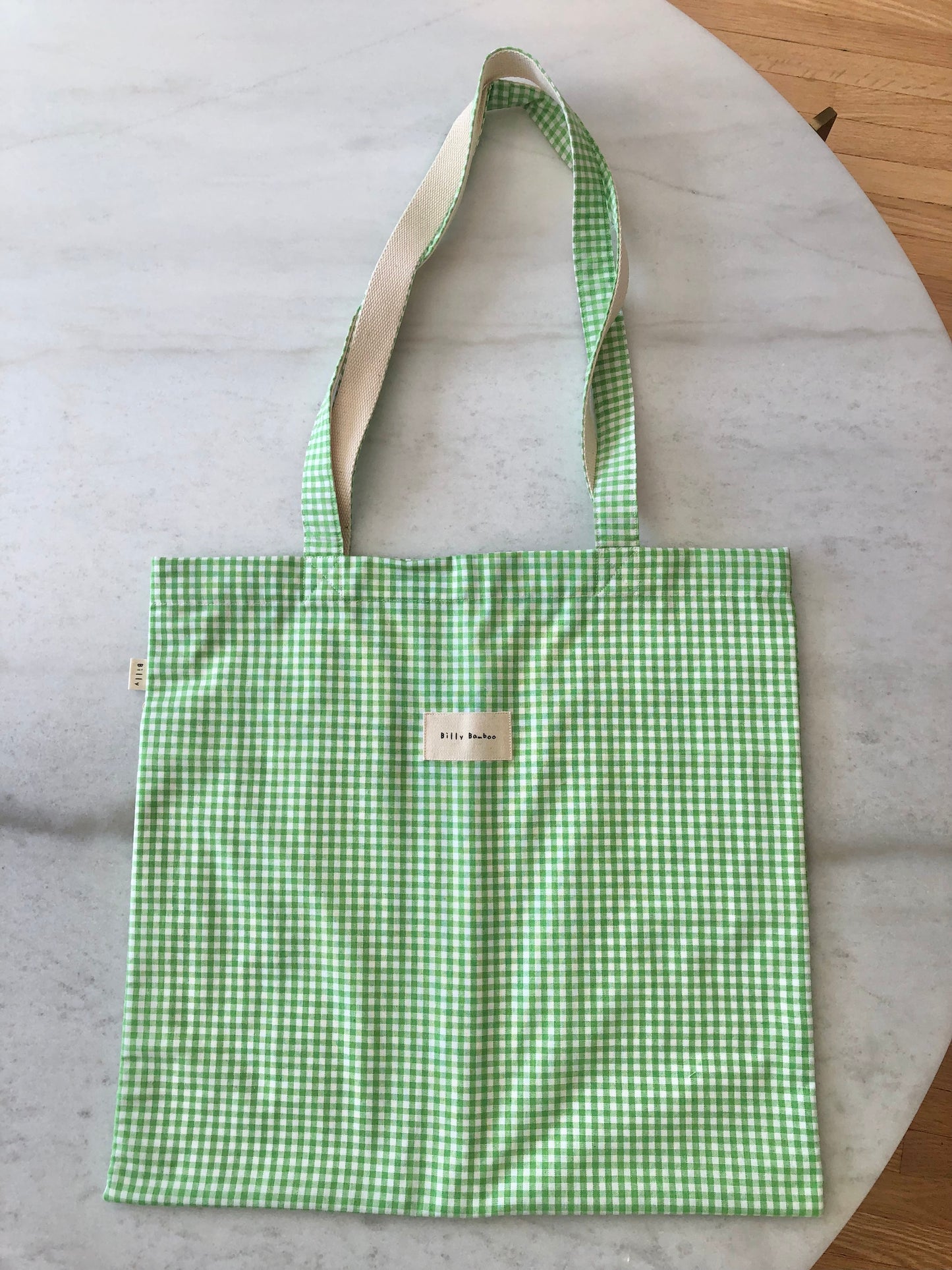 GINGHAM TOTE BAG