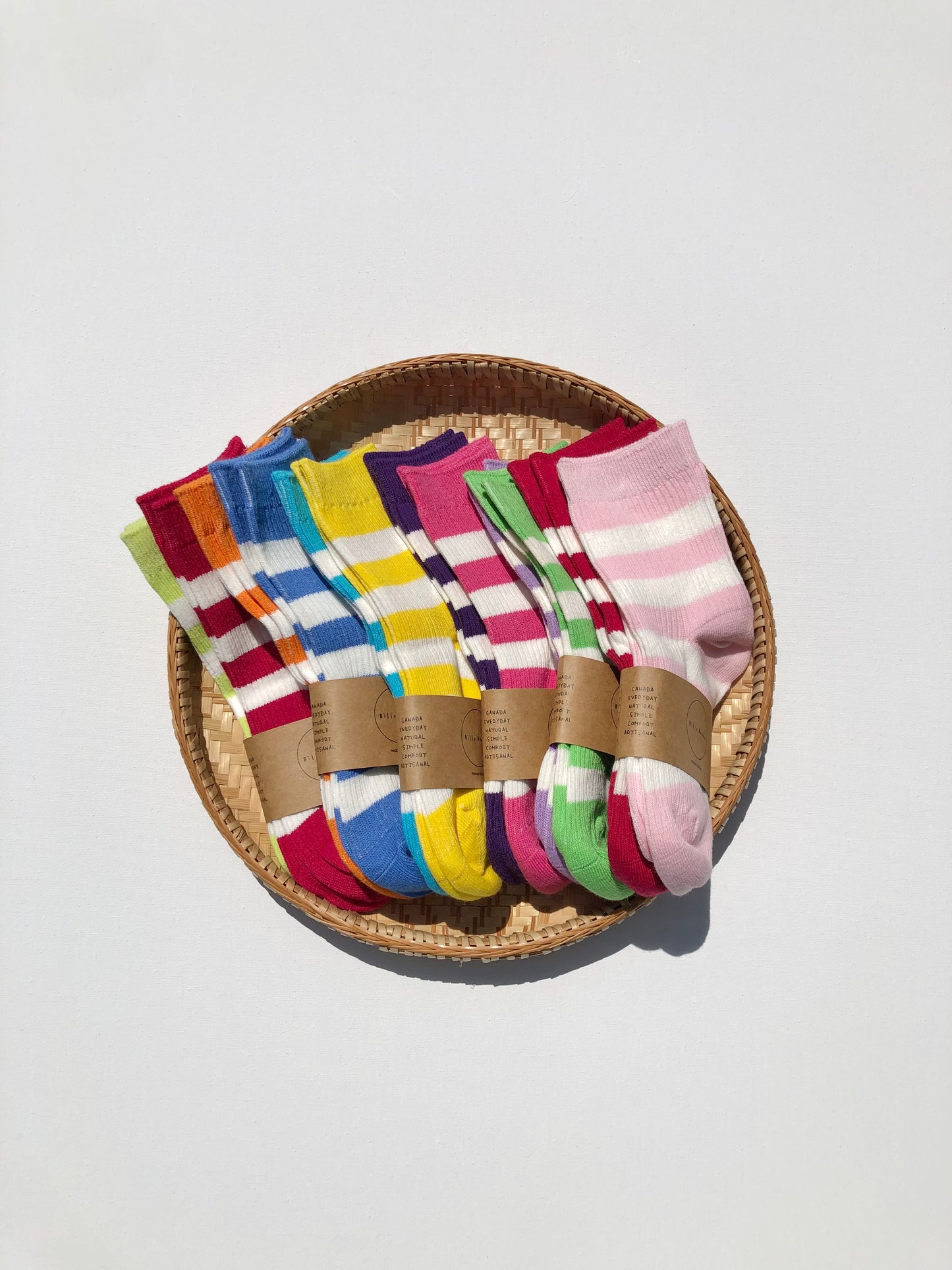 KIDS POP STRIPE SOCKS: PACK OF 2
