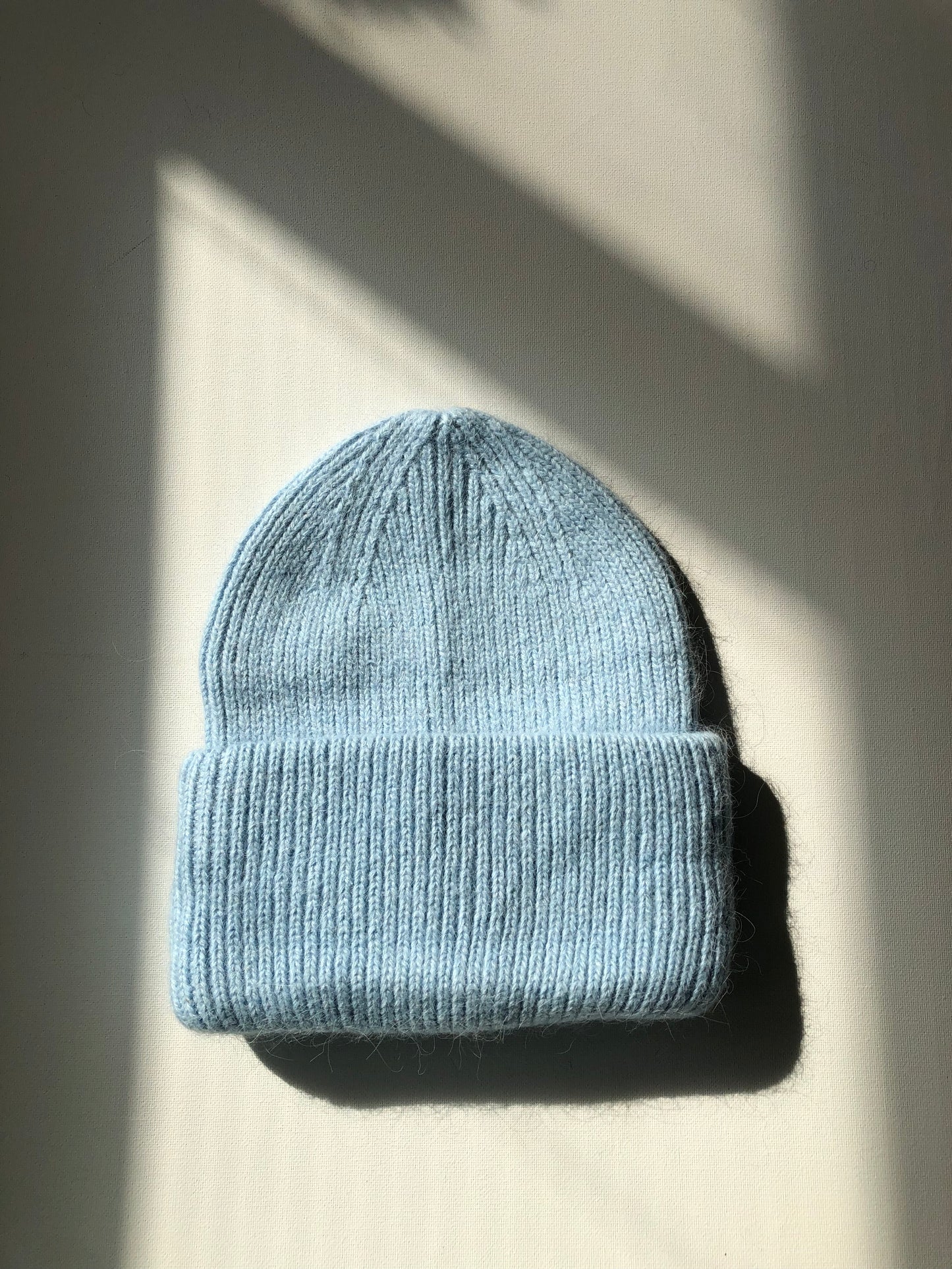 ROYAL ANGORA BEANIE - snow pastel