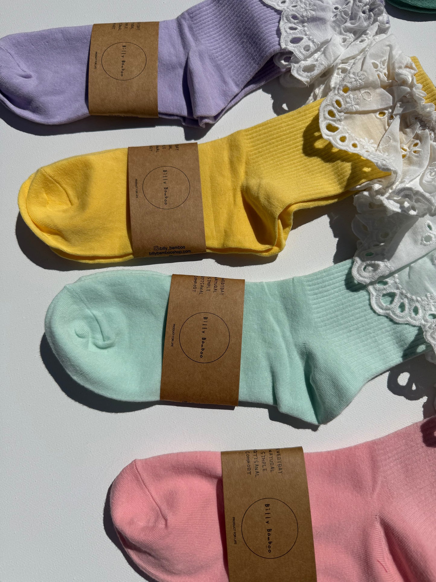 COTSWOLD MEADOW LACE SOCKS - brights