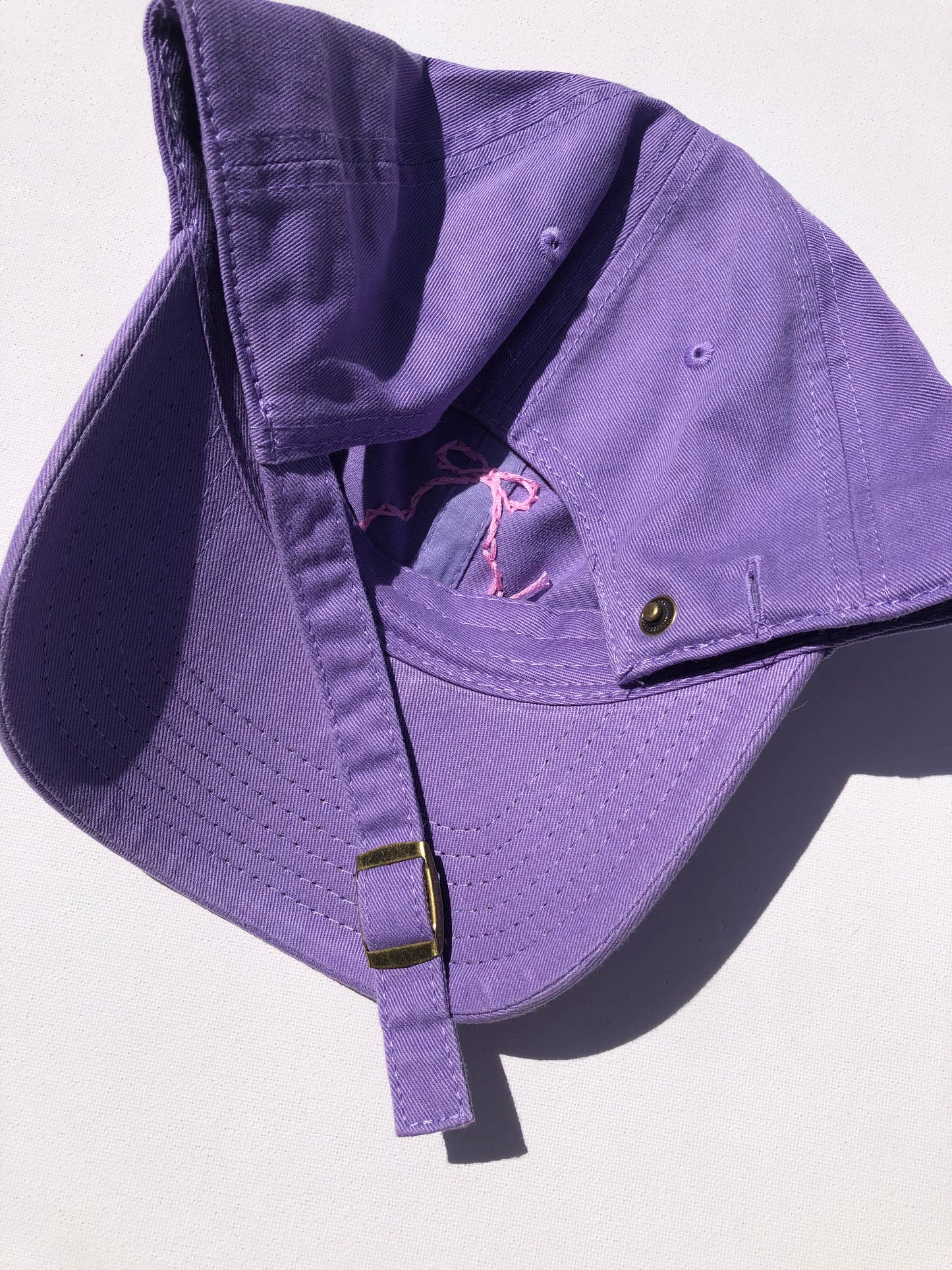 HAND EMBROIDERY BOW CAPS - pastel