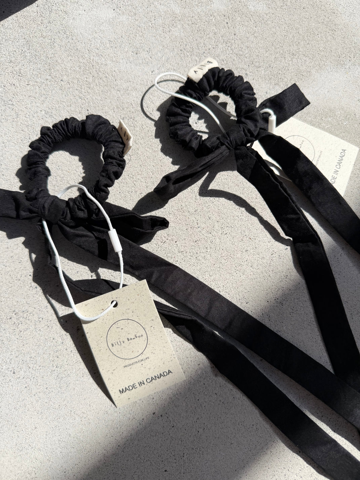 COTTON POPLIN MINI BOW SCRUNCHIES