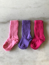Load image into Gallery viewer, TODDLER COLOR SOCK - pack of 3