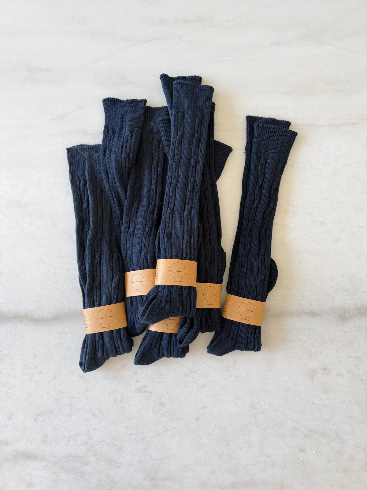 CANADA COTTON CABLE KNEE SOCKS