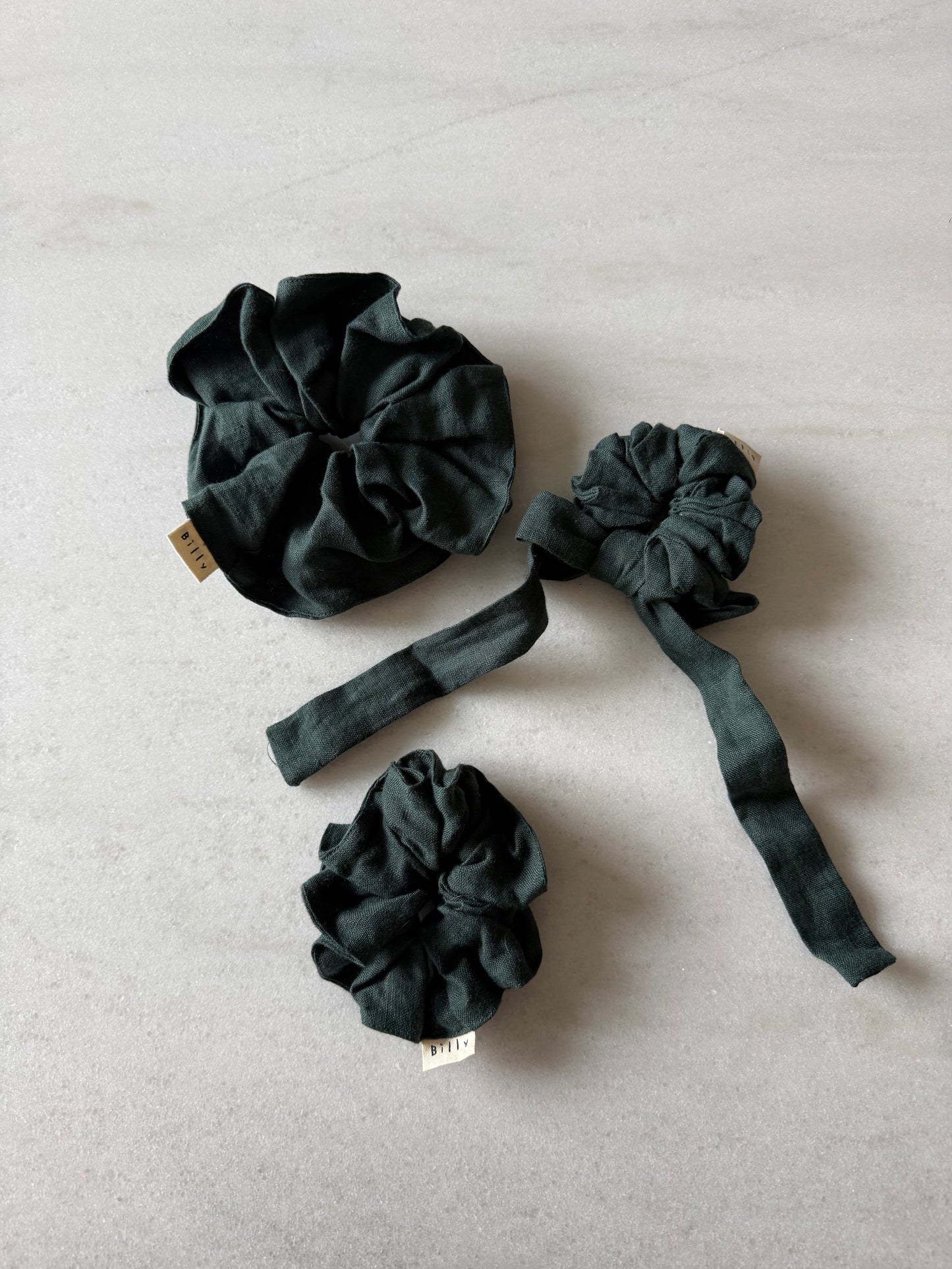 PURE LINEN SCRUNCHIES - neutral