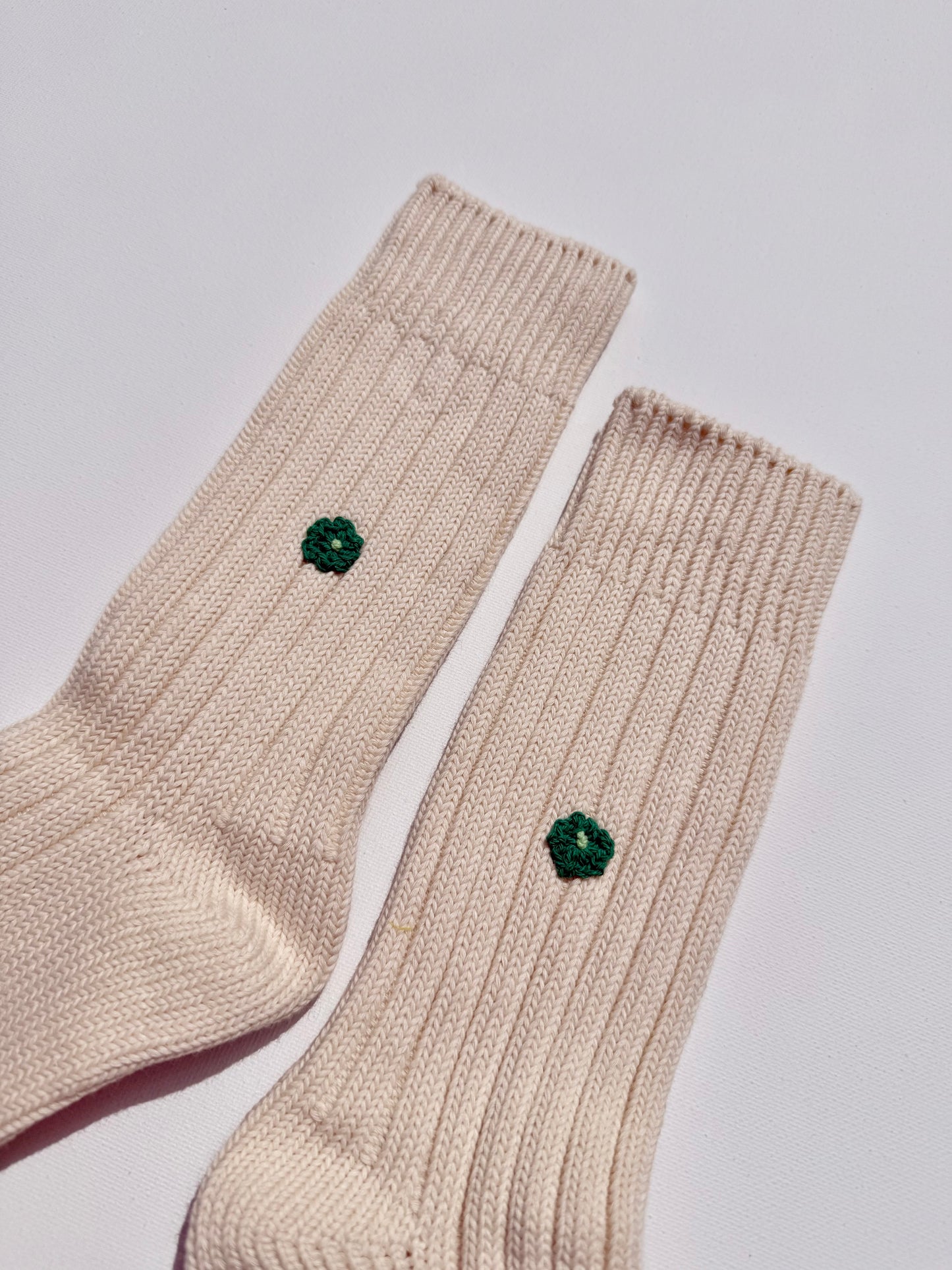 CROCHET MINI FLOWER SOCKS