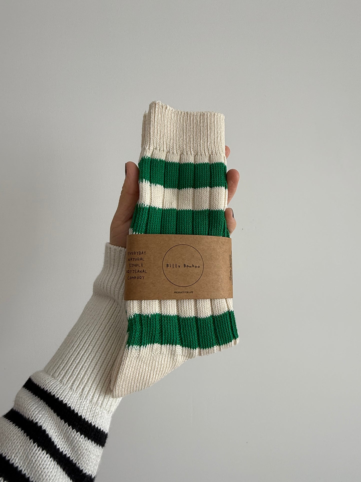 COLOR STRIPE HIGH SOCKS