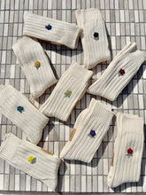 Load image into Gallery viewer, CROCHET FIELD ROSE SOCKS