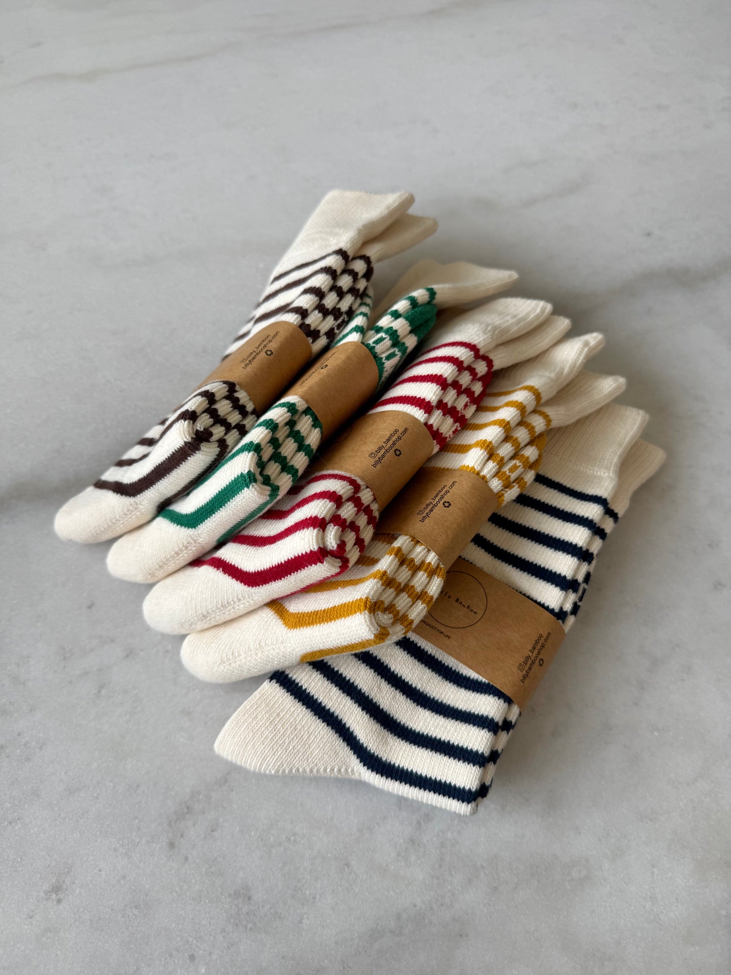 MAKINO STRIPE HIGH SOCKS