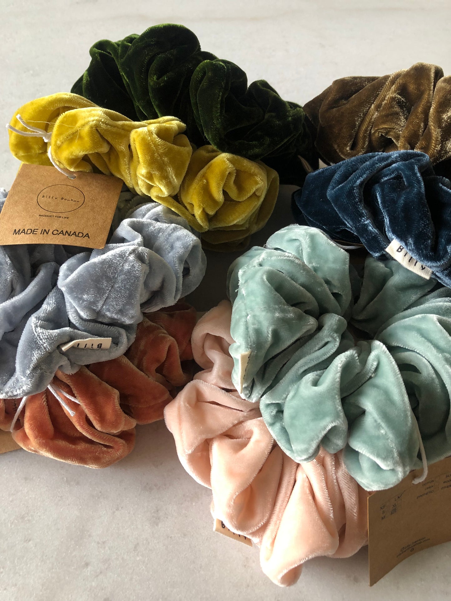 SILK VELVET SCRUNCHIES - heritage