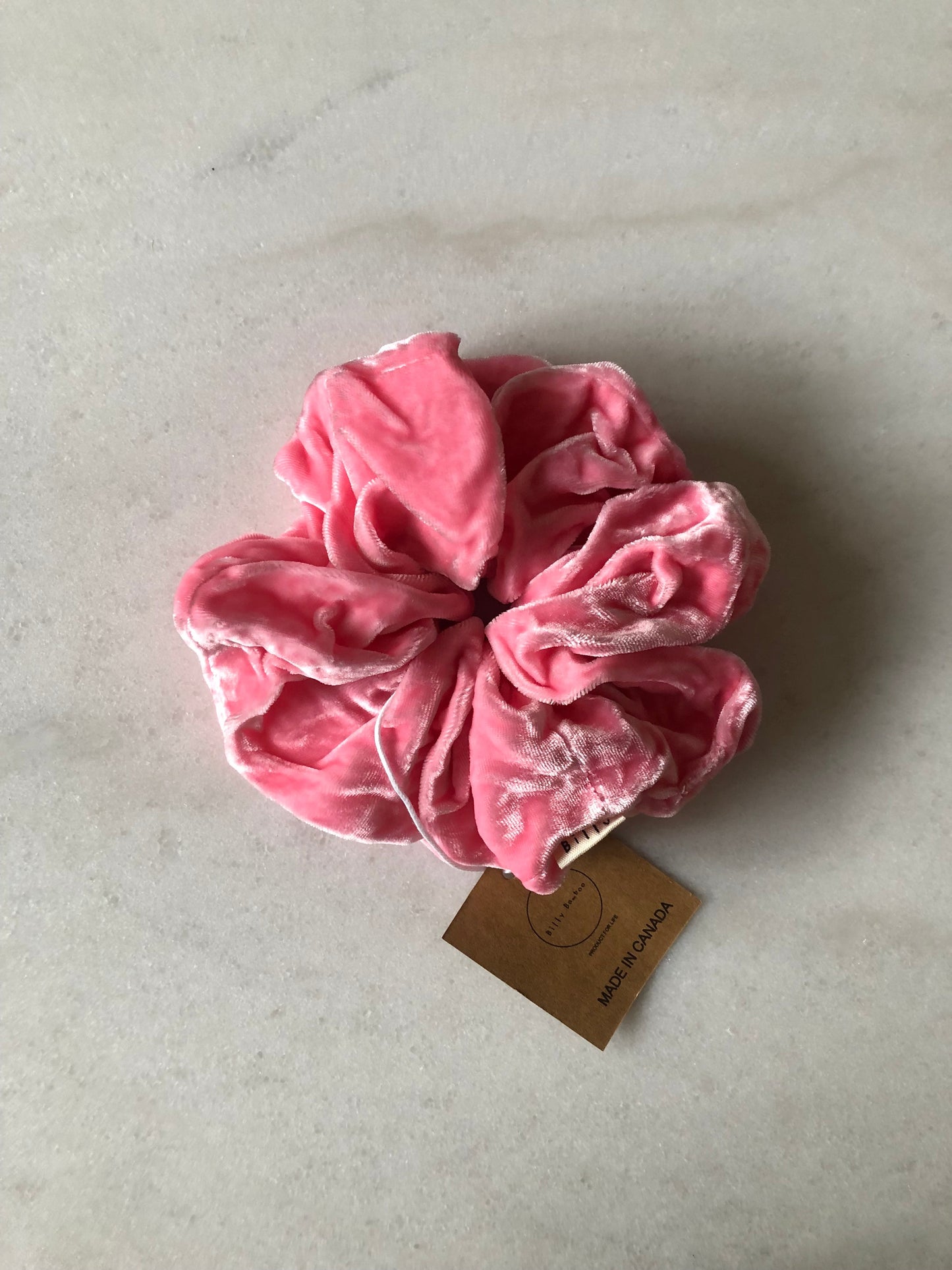 SILK VELVET SCRUNCHIES - crystal bright