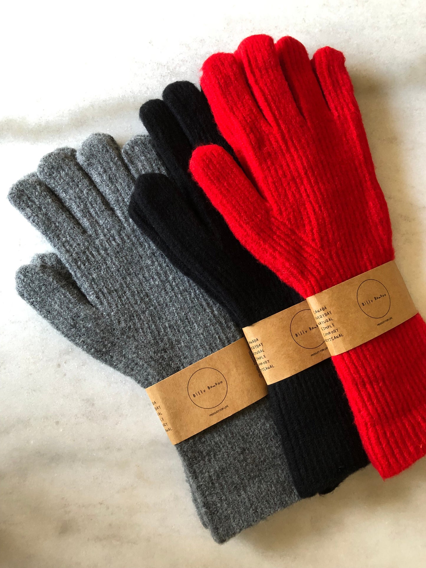 FUZZY WOOL TOUCH SCREEN GLOVES