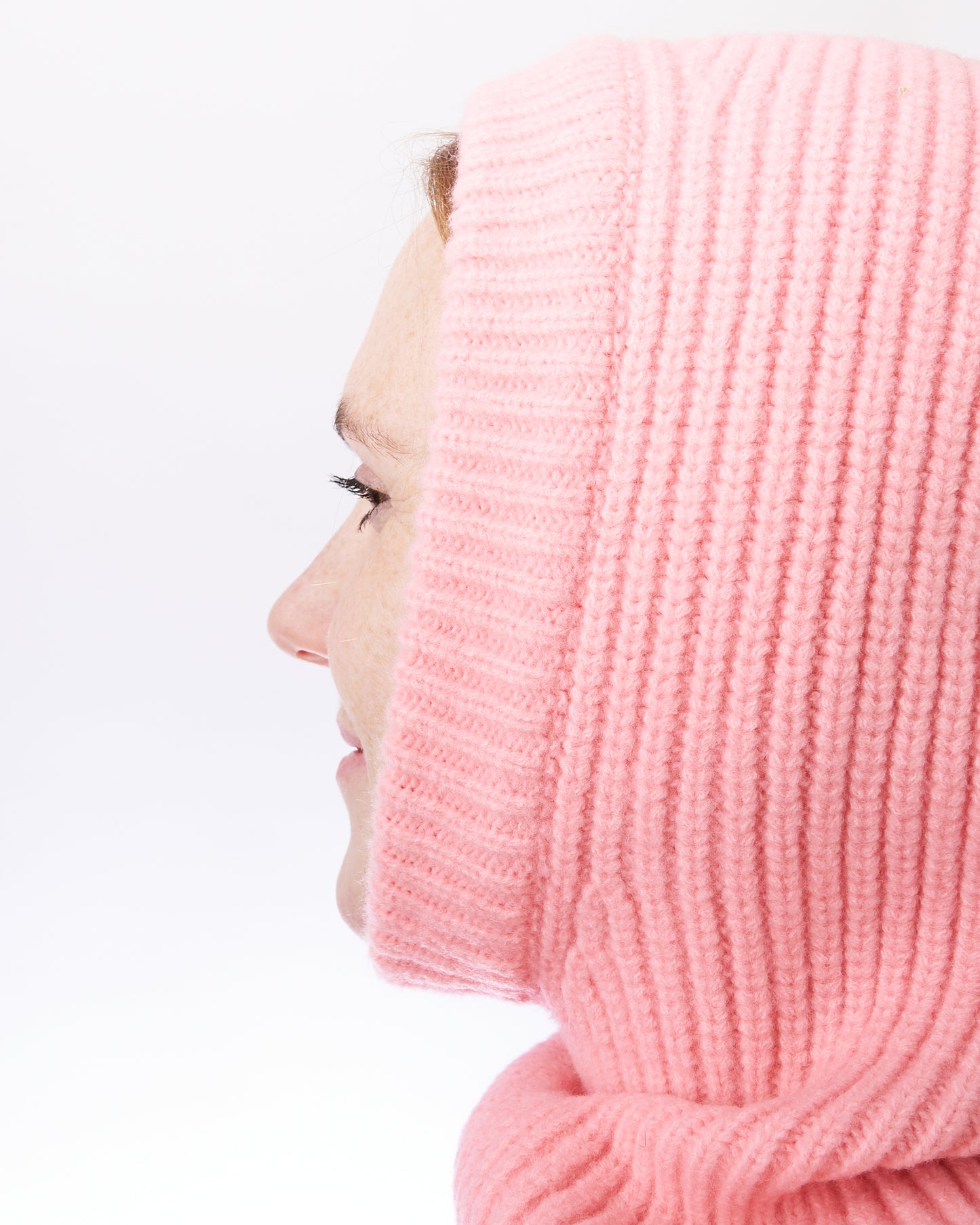 CHUNKY RIB FUZZY WOOL BALACLAVA - CRYSTAL BRIGHTS