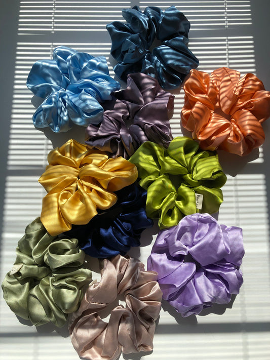 PURE SILK OVERSIZED SCRUNCHIES