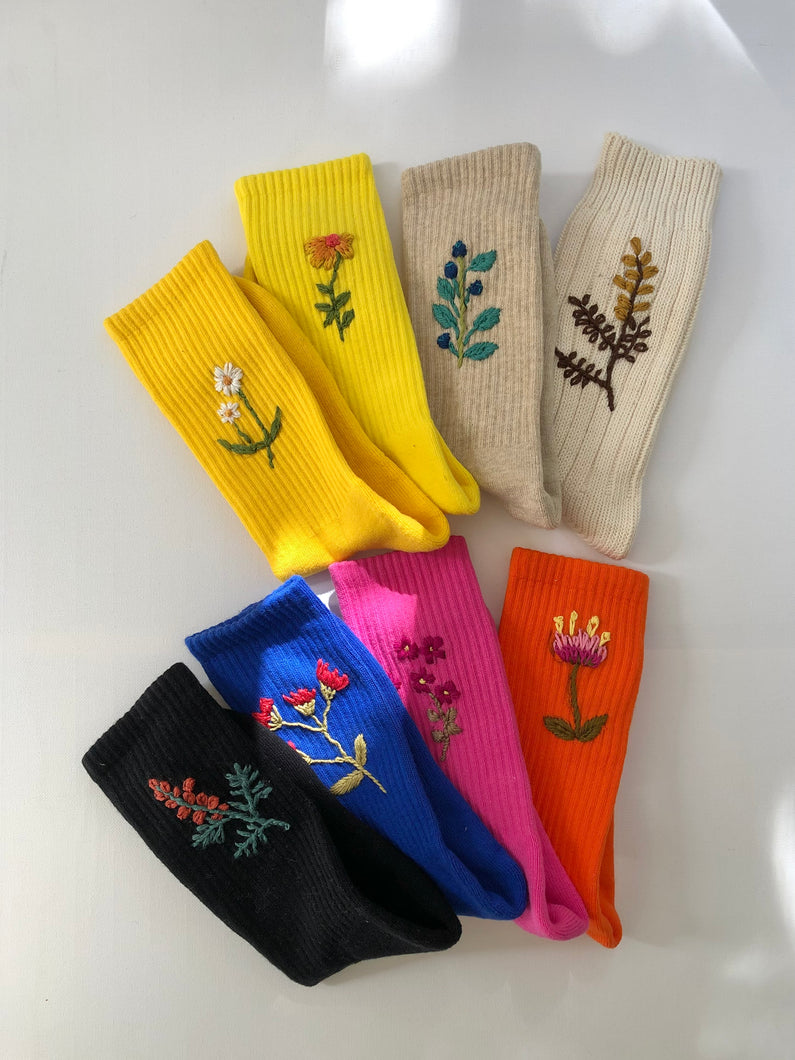 EMBROIDERED SOCKS - made to order only